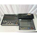 Lot of Pro Audio: Soundcraft Spirit SX, Soundcraft Spirit Folio Mixers, Optimus SSM-1250 3 Channel S