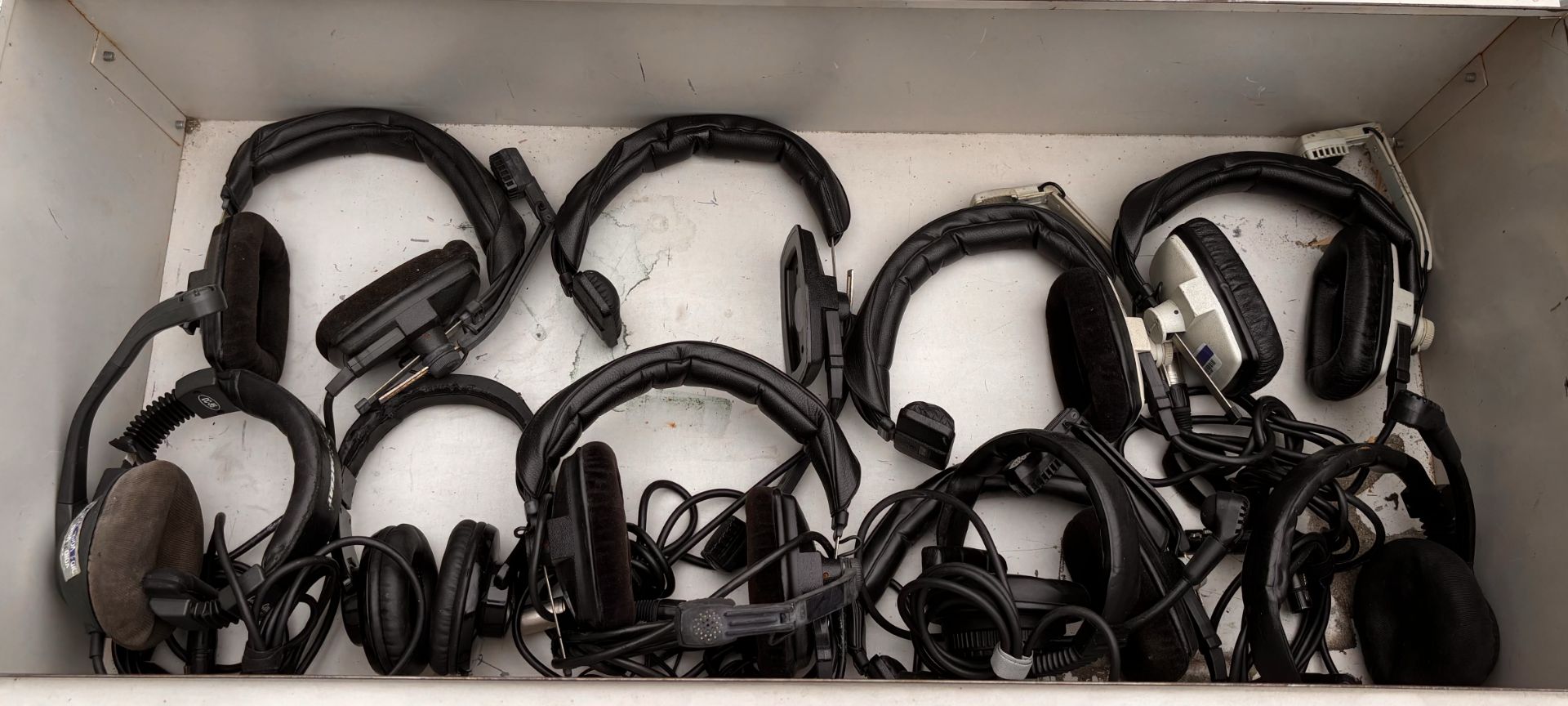 Lot of Headphones including Beyer Dynamic DT 109, Shure SRH240A, Sony MDR-7506