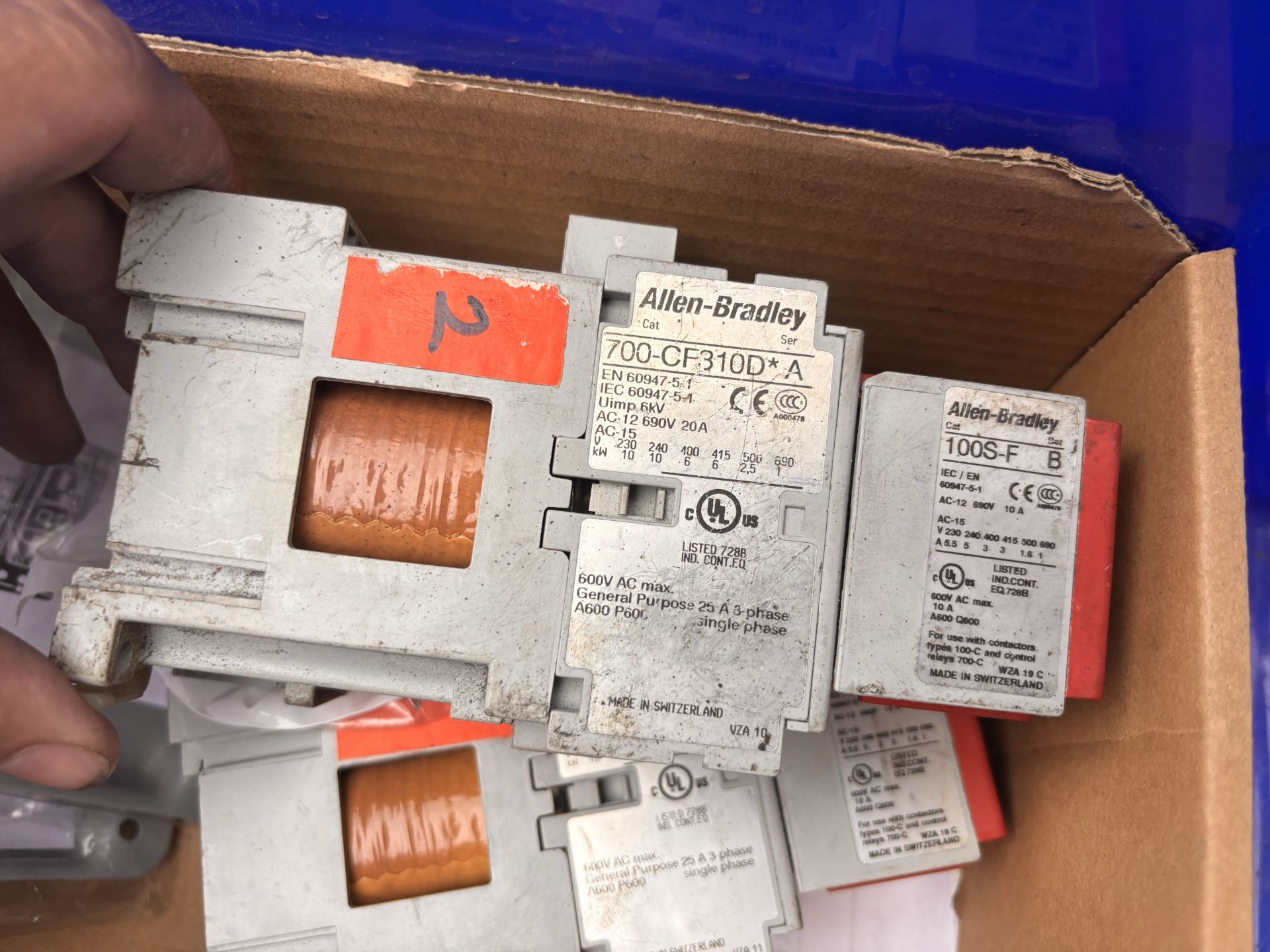 Lot of Electrical Equipment: Tripp Lite NGI-U08 Ethernet, Eaton PKZM4-50, Allen-Bradley 700-CF310D, - Image 10 of 11