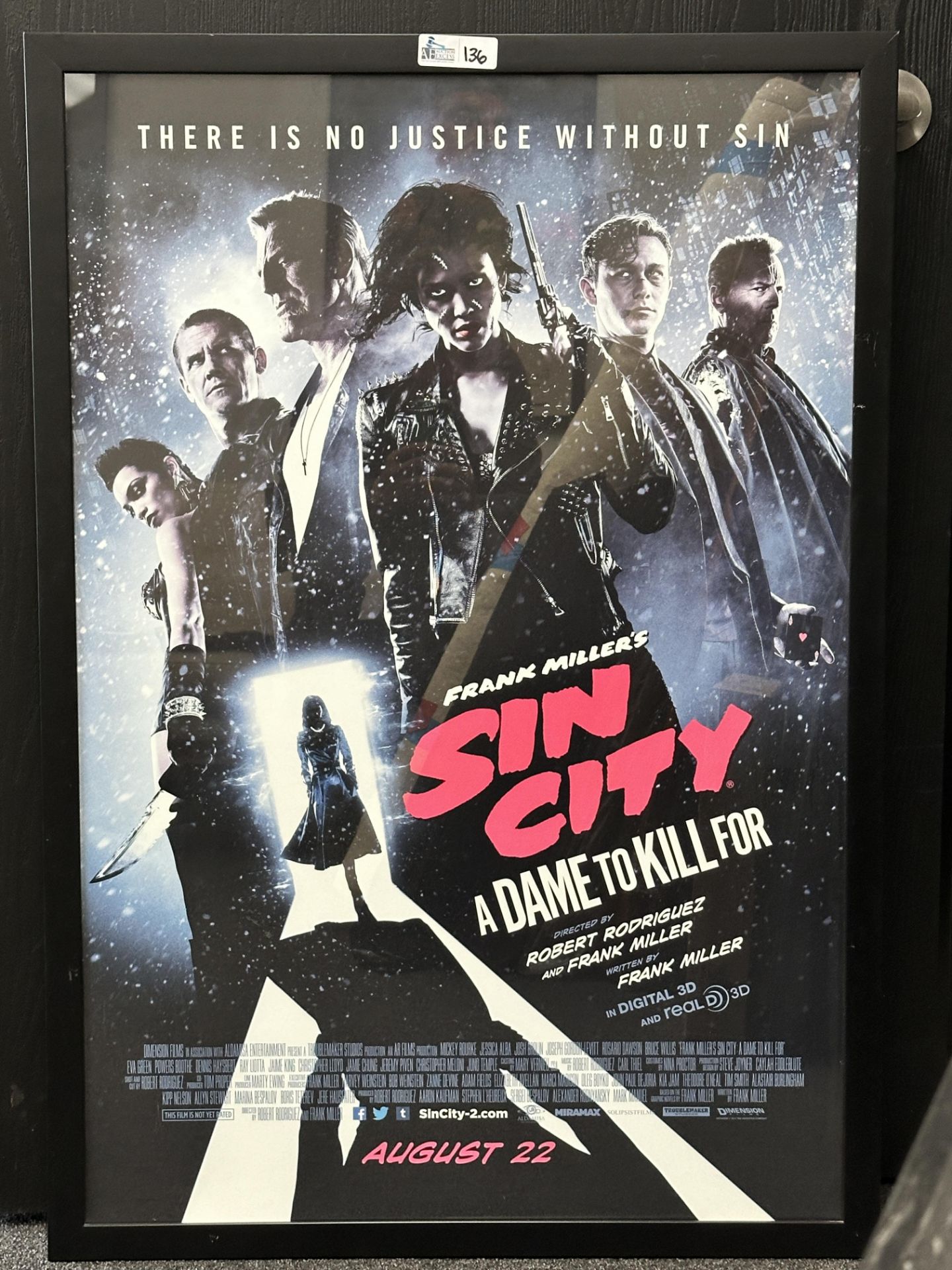 Sin City: A Dame To Kill For (2014) Original Theatrical Poster Framed