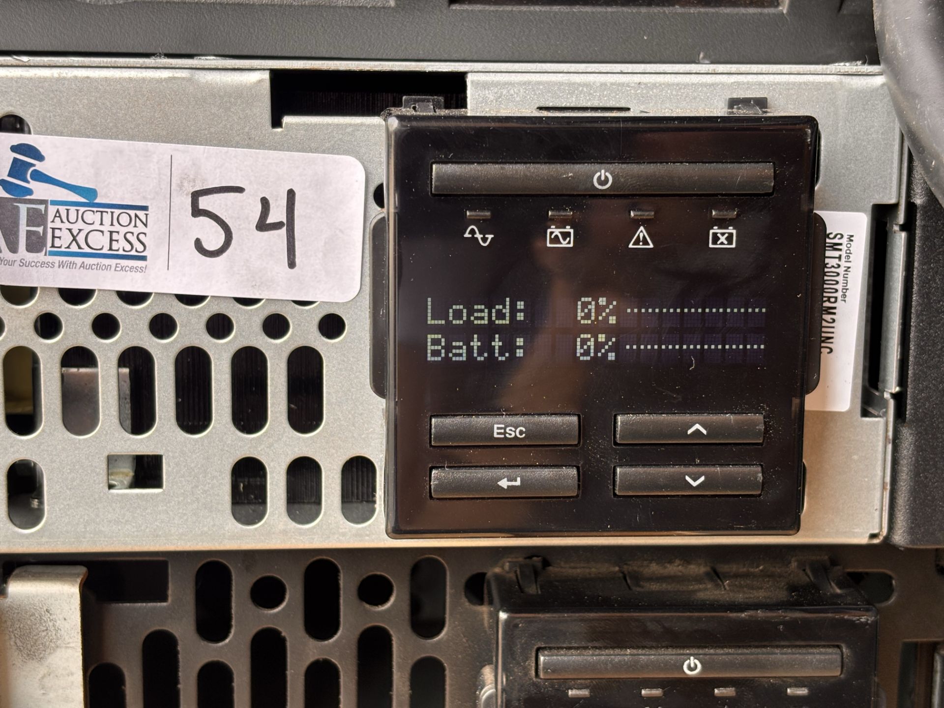 APC SMT3000RM2UNC Smart-UPS 3000VA LCD RM 2U 120V Schneider APC9641 Network Card - Image 2 of 11