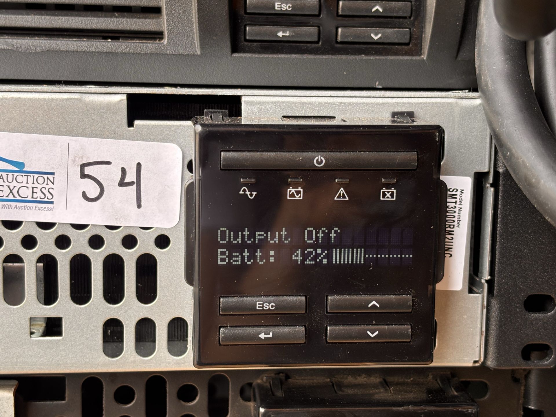APC SMT3000RM2UNC Smart-UPS 3000VA LCD RM 2U 120V Schneider APC9641 Network Card - Image 3 of 11