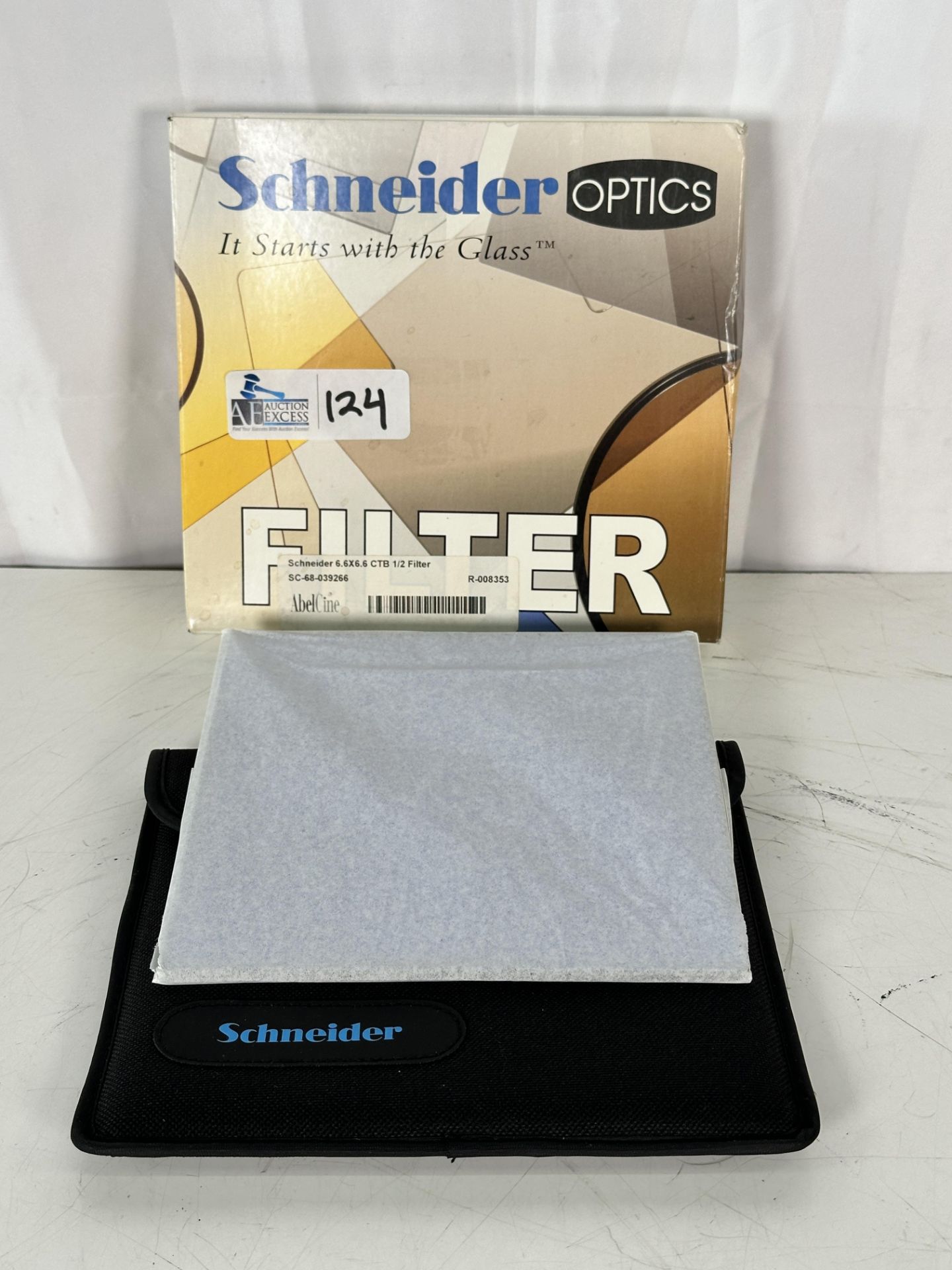Schneider 6.6x6.6" CTB 1/2 Color Correction Glass Filter - New Old Stock