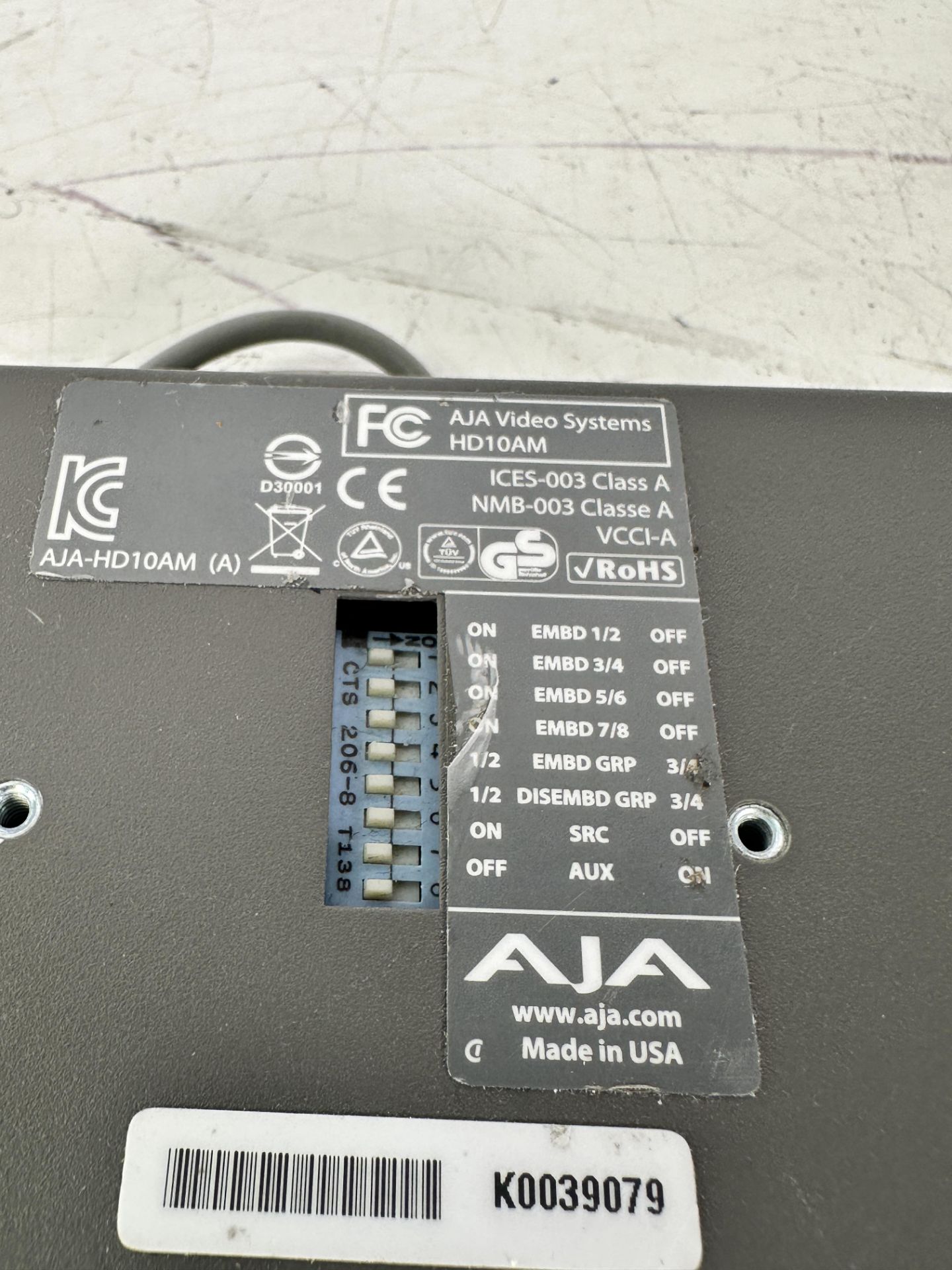 Lot of 6 AJA Converters: (3) AJA HD10MD3 HDSDI to Standard Definition Down Converter + (3) AJA HD10A - Image 7 of 9