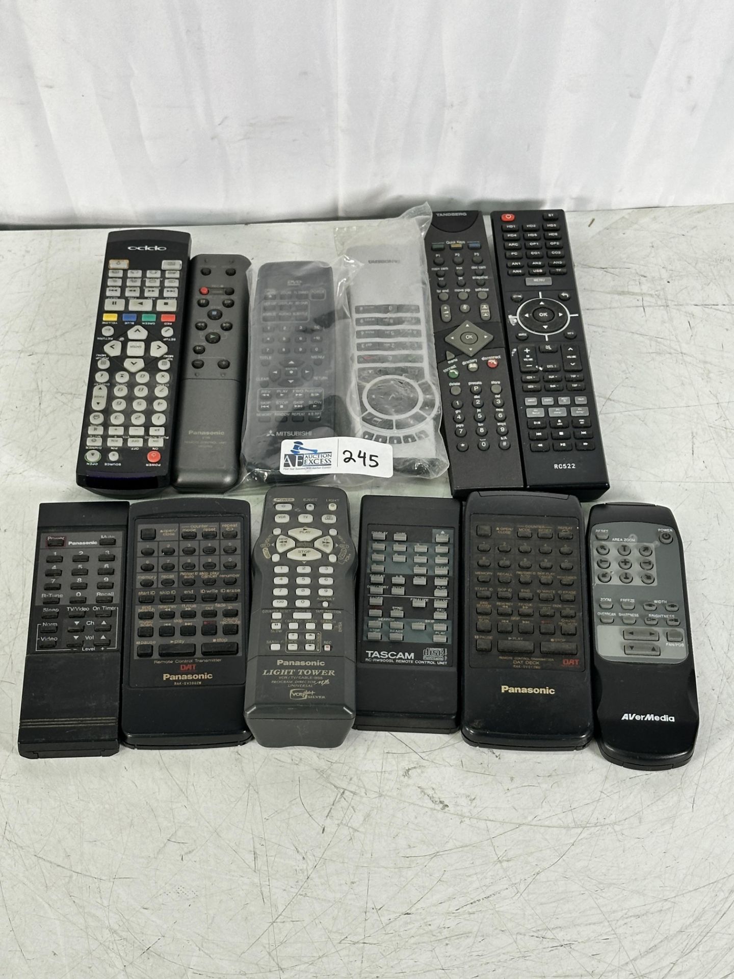 Lot of Panasonic, Tascam, Tandberg Remote Controls