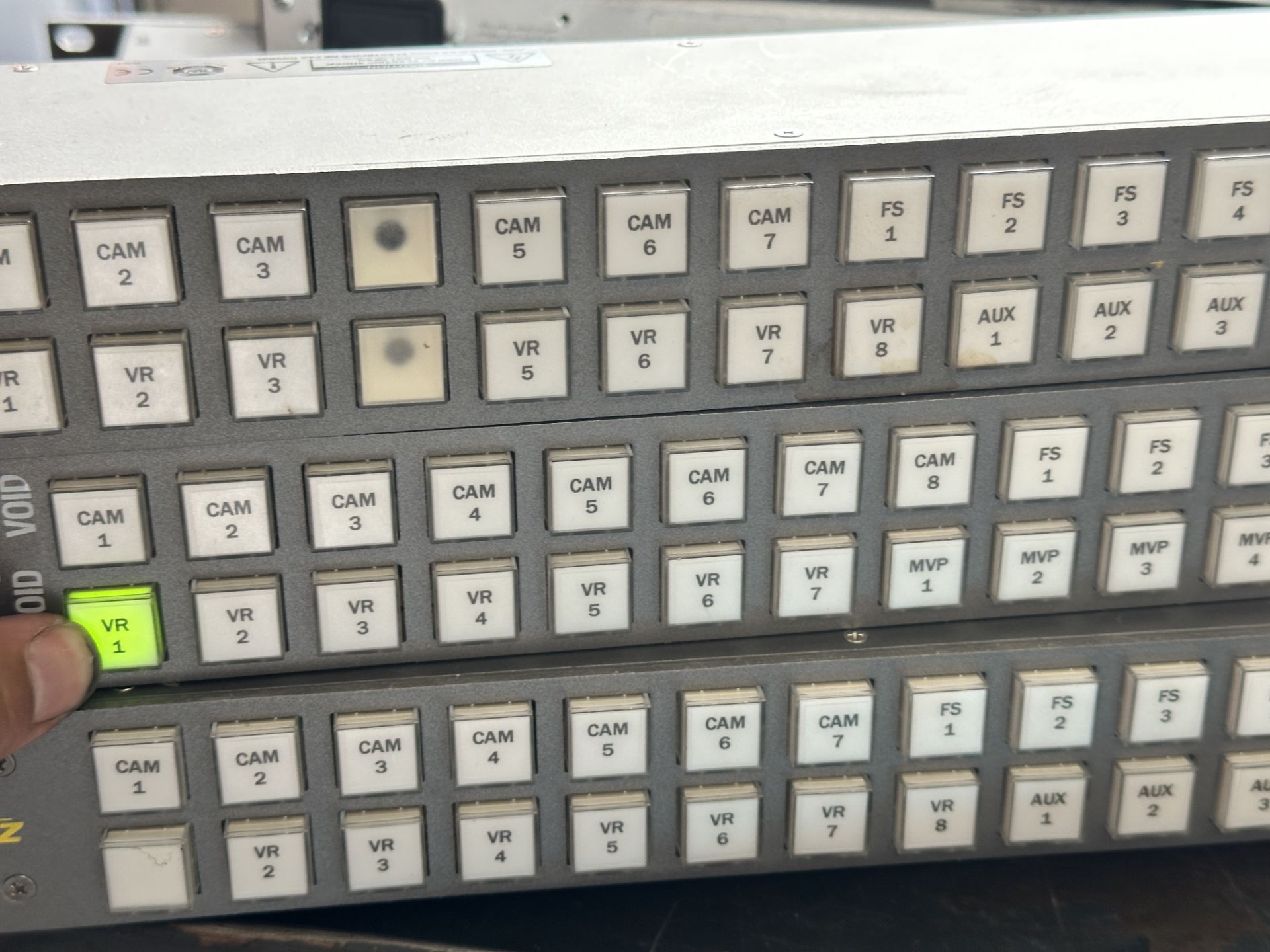 Lot of 3 Evertz CP-3201E Control Panels - Image 7 of 8