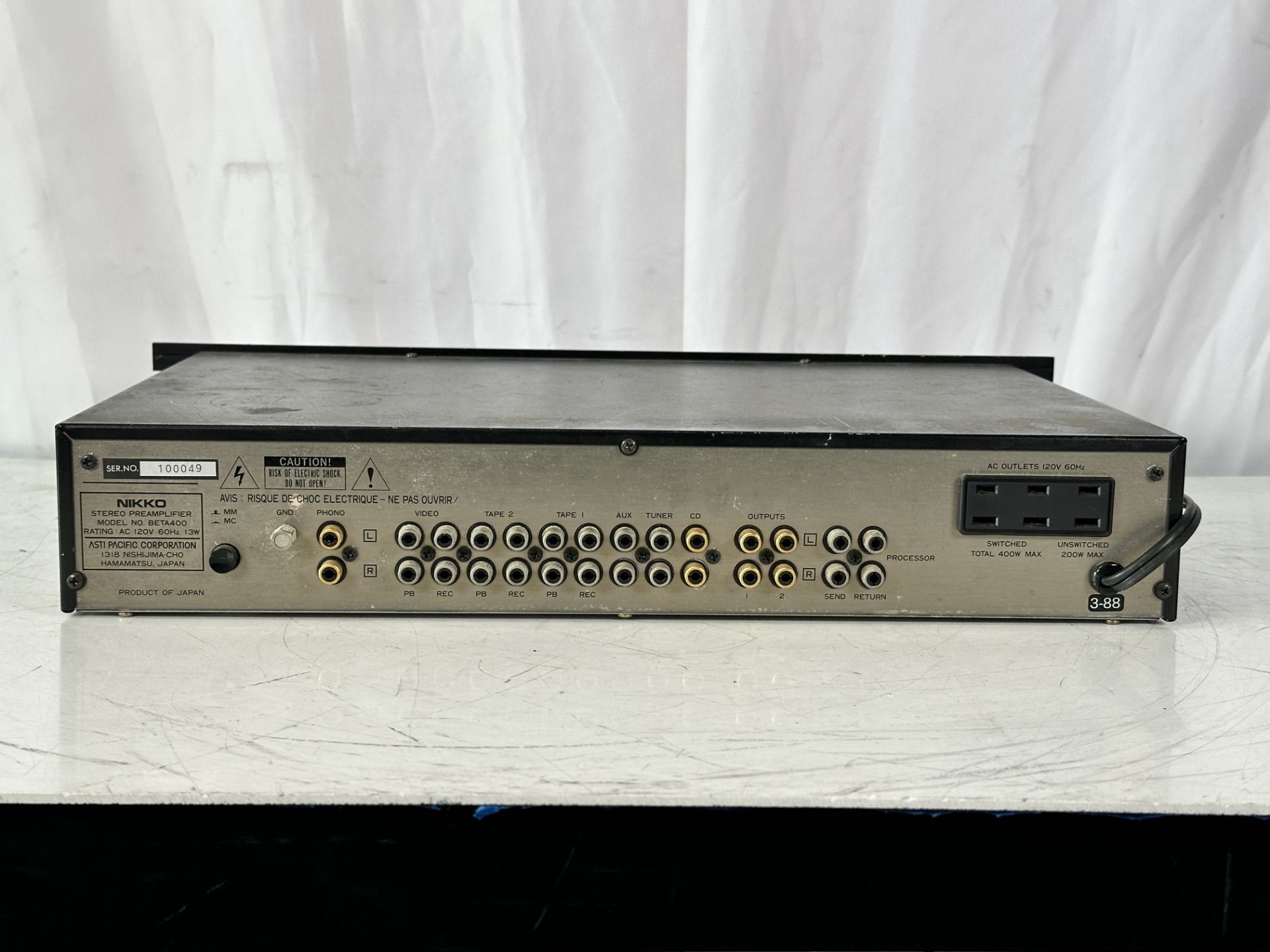 Nikko Beta 400 Preamplifier - Image 4 of 5