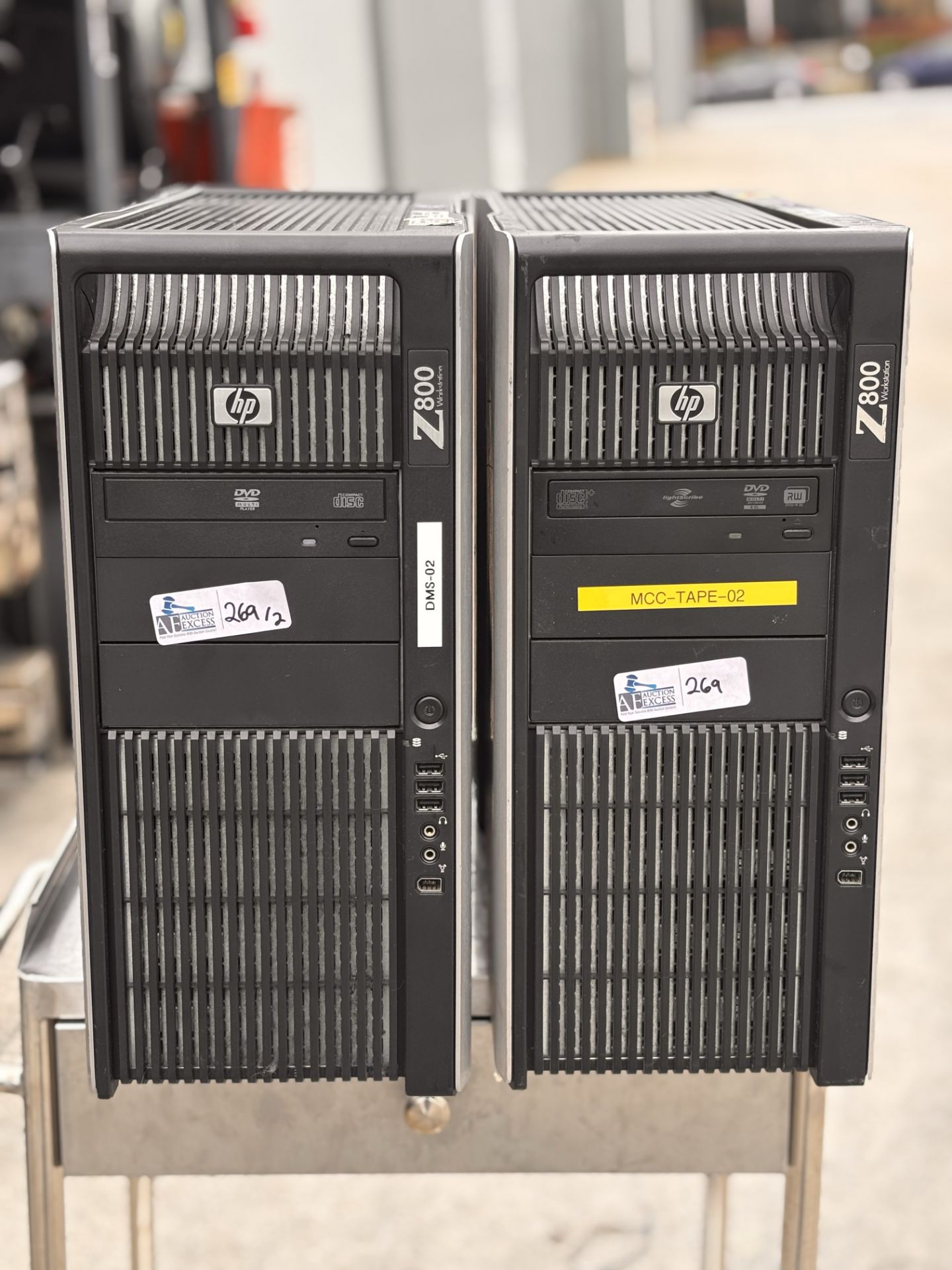 Lot of 2 HP Z800 Workstations (No ram or Hard Drives)