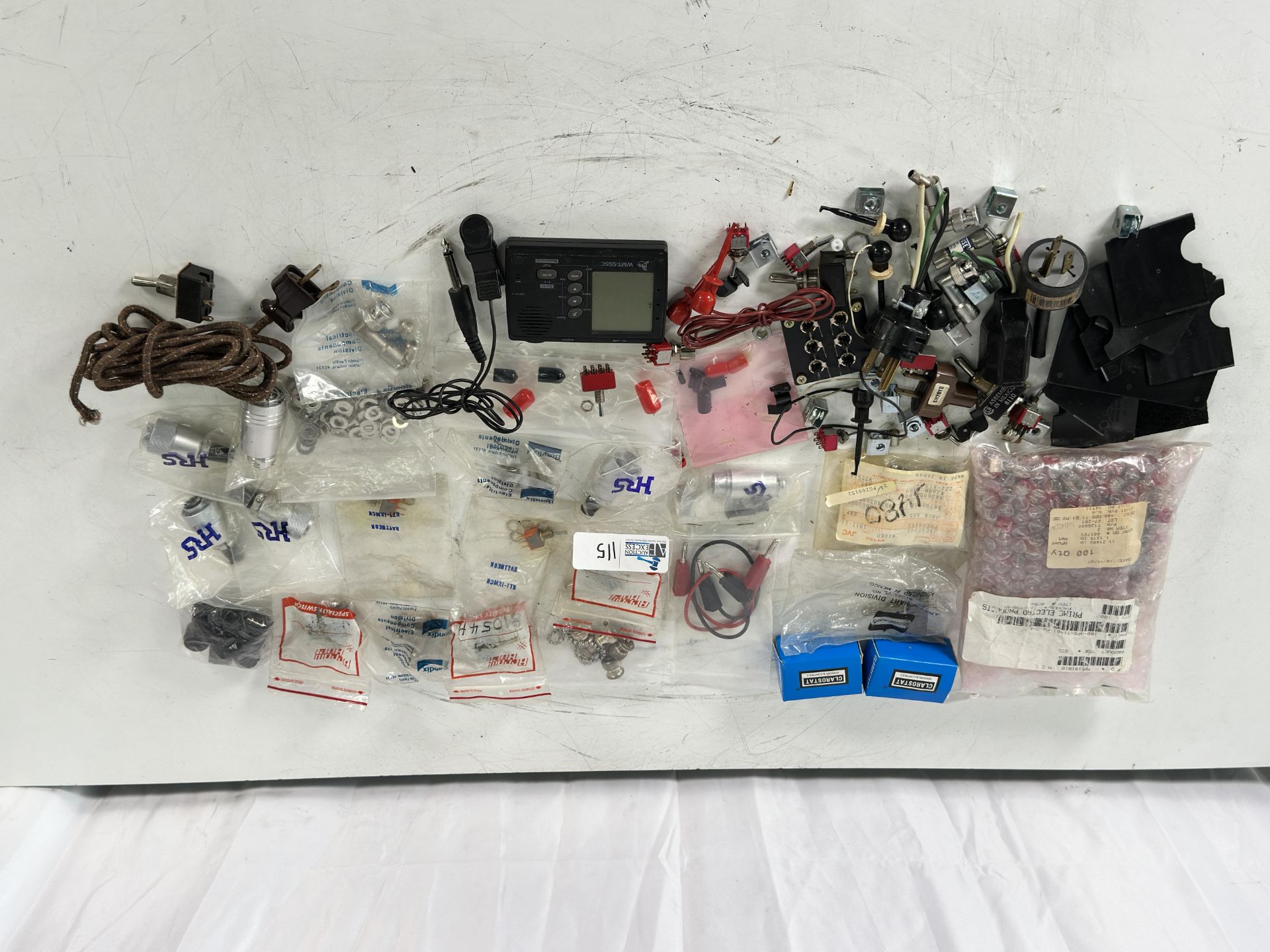 NOS Industrial & VTR Repair Lot - Clarostat Optical Encoders, JVC Jack Assy, Bendix, Switches