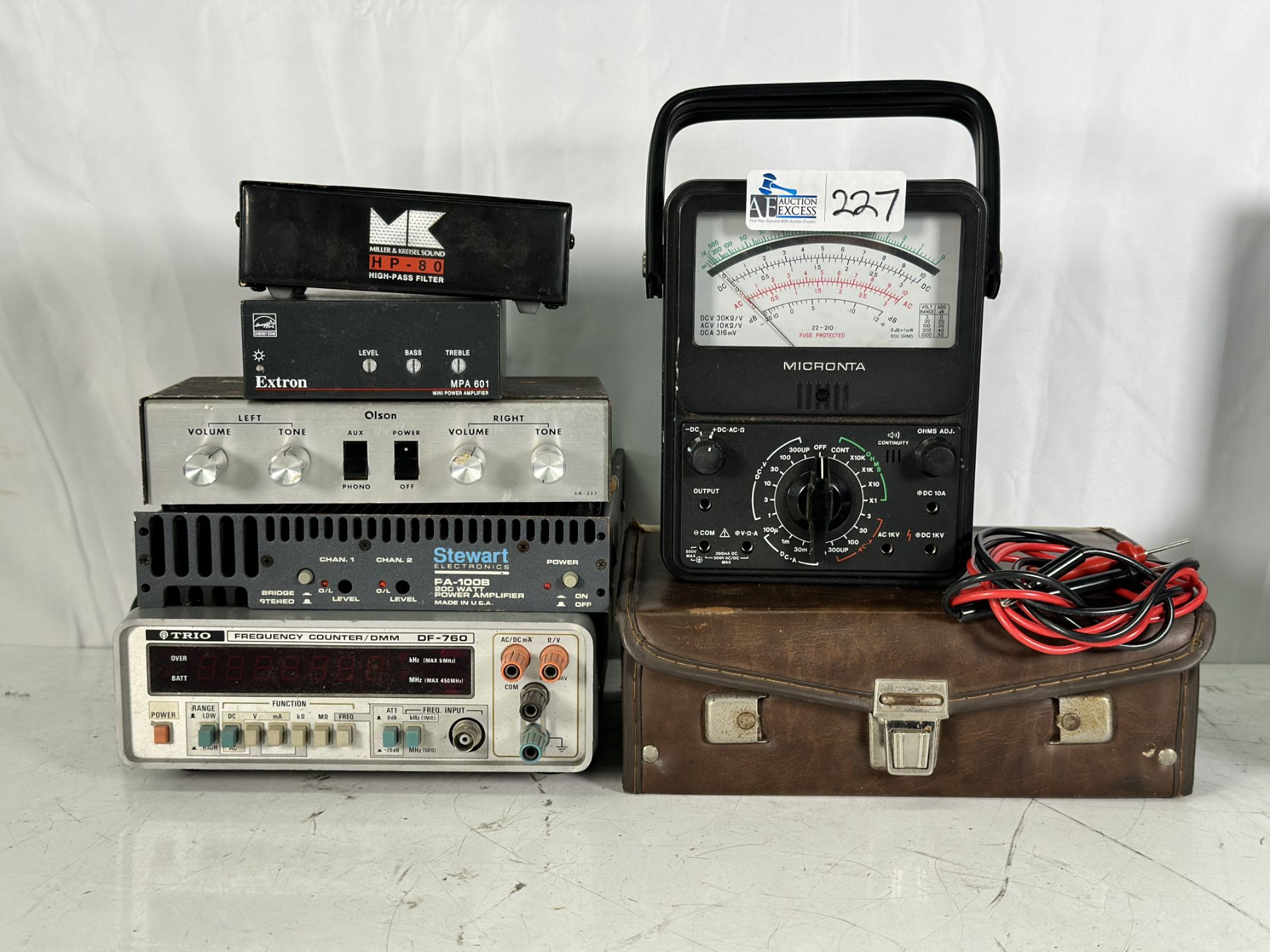 Lot of Misc including Stewart Audio PA-100B Amplifier, Miller & Kreisel HP-80 High Pass Filter, Extr - Image 3 of 5