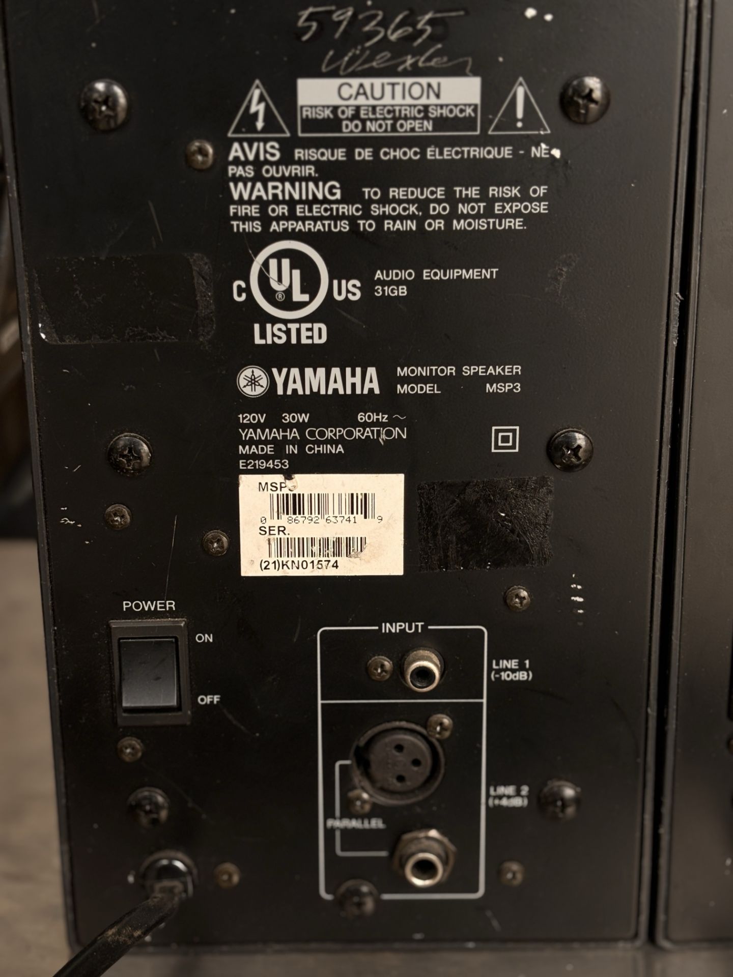 Pair of Yamaha MSP3 Monitor Speakers - Image 4 of 6