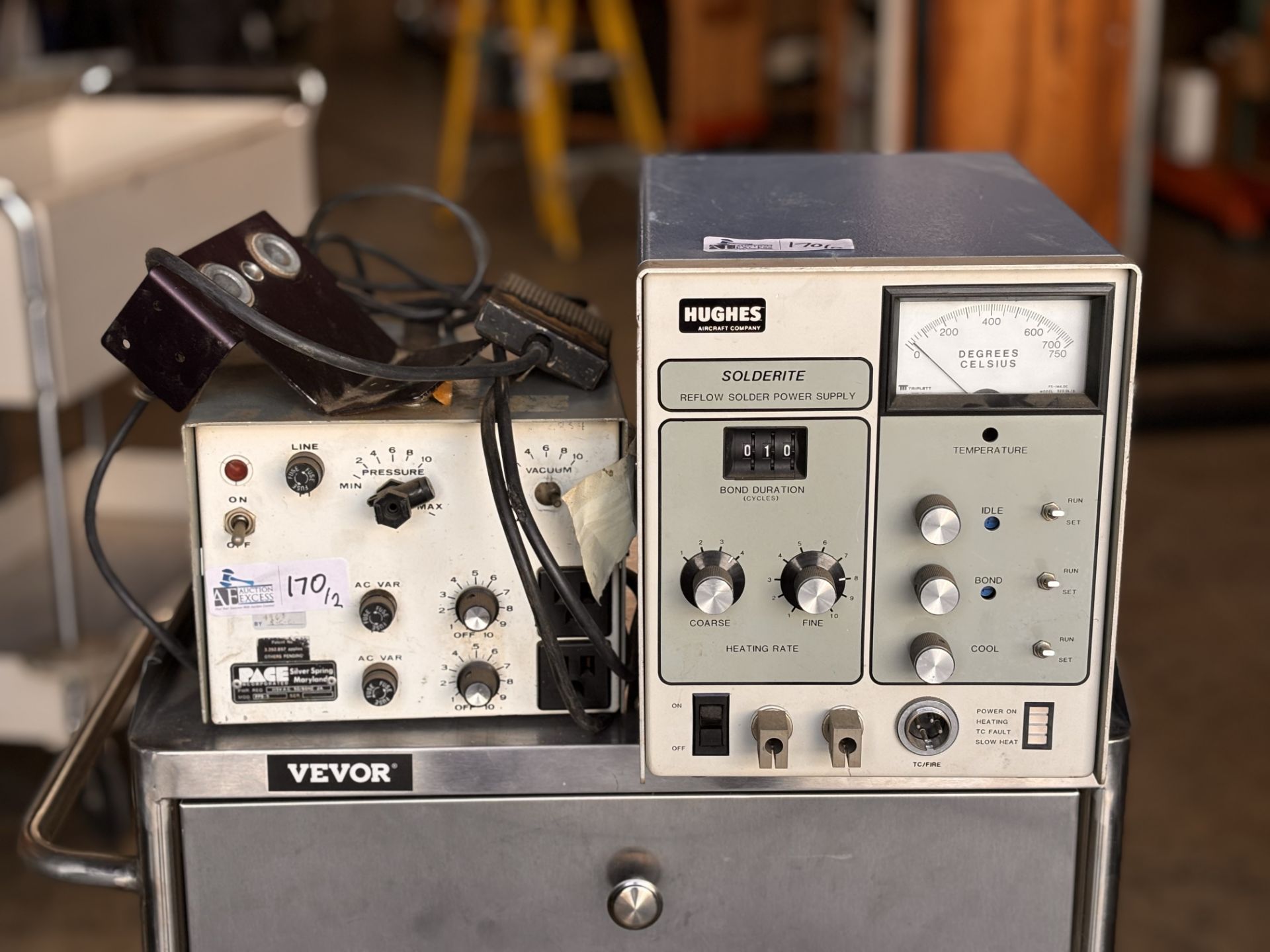 Pace PPS -5 Soldering Desoldering Station + Hughes HTT-650 Soldering Power Supply