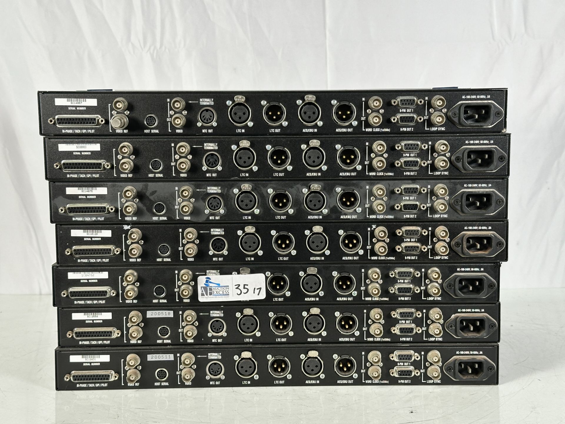 Lot of 7 AVID Digidesign Sync I/O Model MH040 Interface - Image 2 of 3