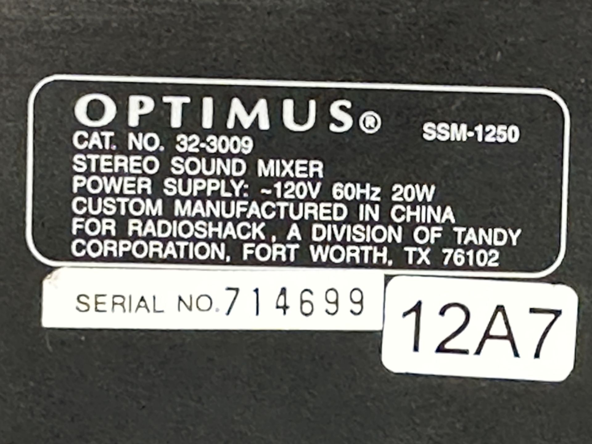 Lot of Pro Audio: Soundcraft Spirit SX, Soundcraft Spirit Folio Mixers, Optimus SSM-1250 3 Channel S - Image 8 of 11