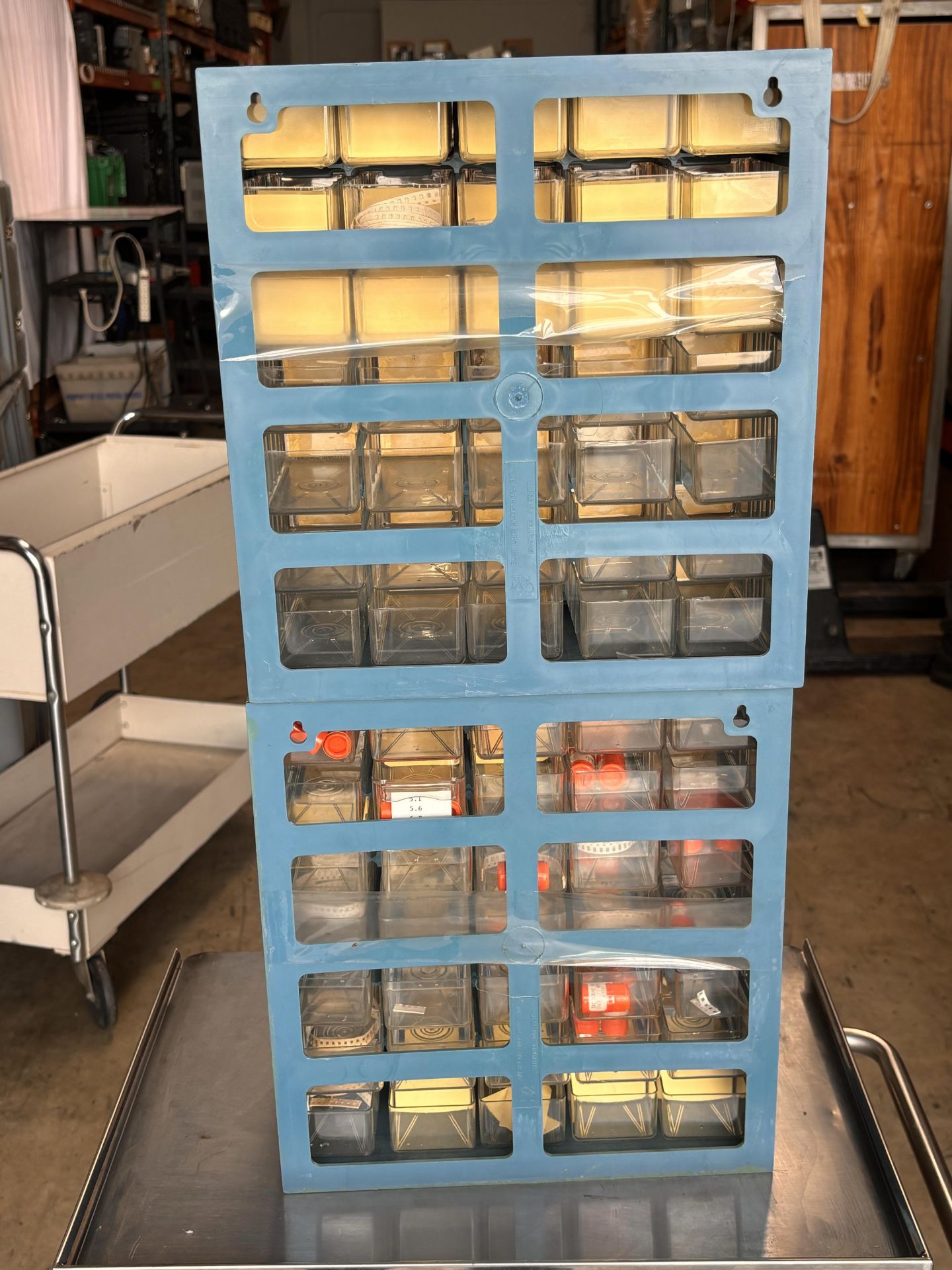 Lot of 2 Small Parts Cabinet w/ Drawers - Image 5 of 5