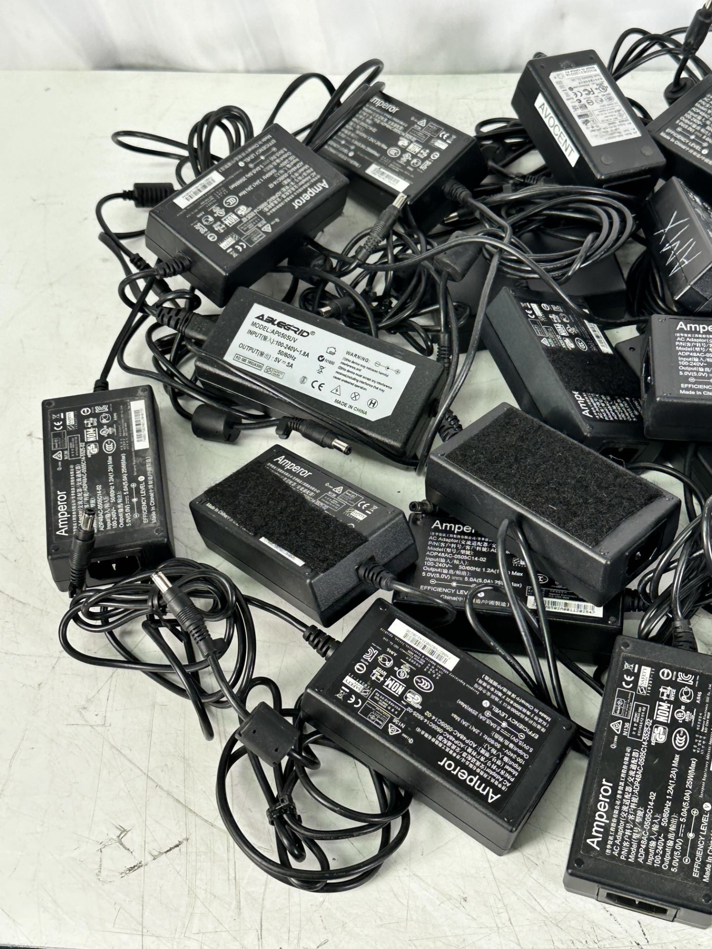 Large Lot of Power Supplies Mostly Amperor ADP48AC-0505C14-02 for Avocent Switche - Image 2 of 3