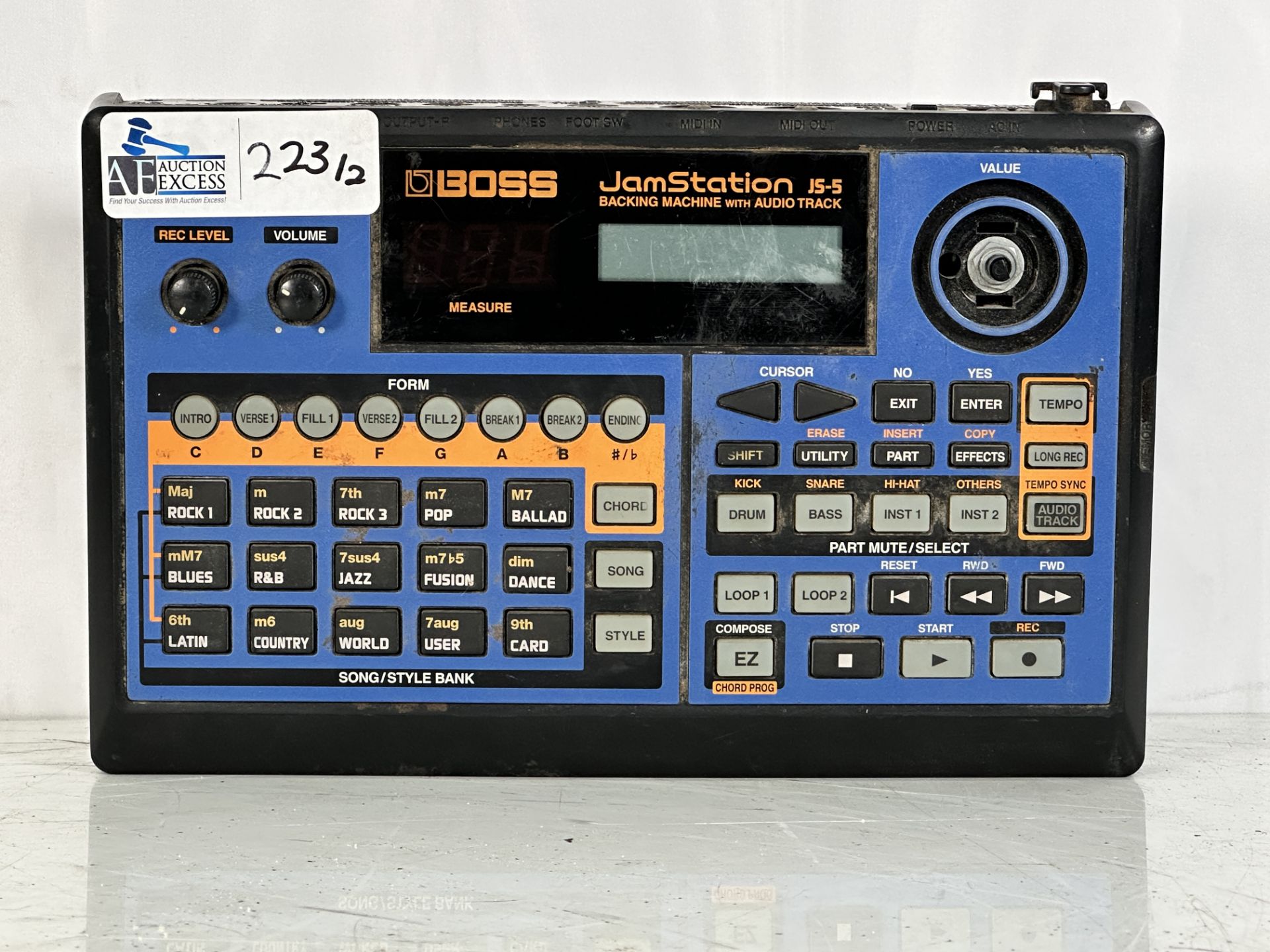 Lot of 2 Pro Audio Boss JamStation J5-5 + Samson MDR 624 Mixer
