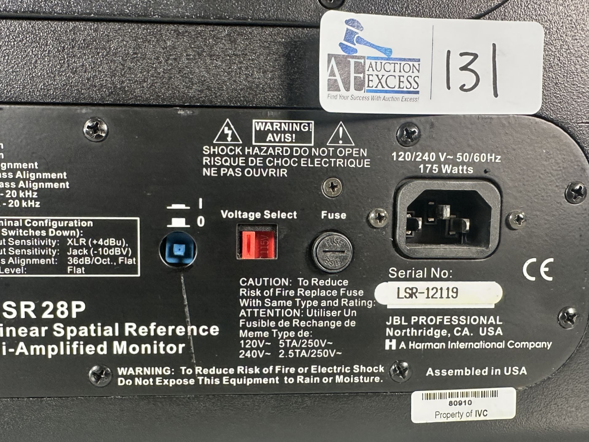 JBL LSR28P Linear Spatial Reference Studio Monitor - Image 5 of 5