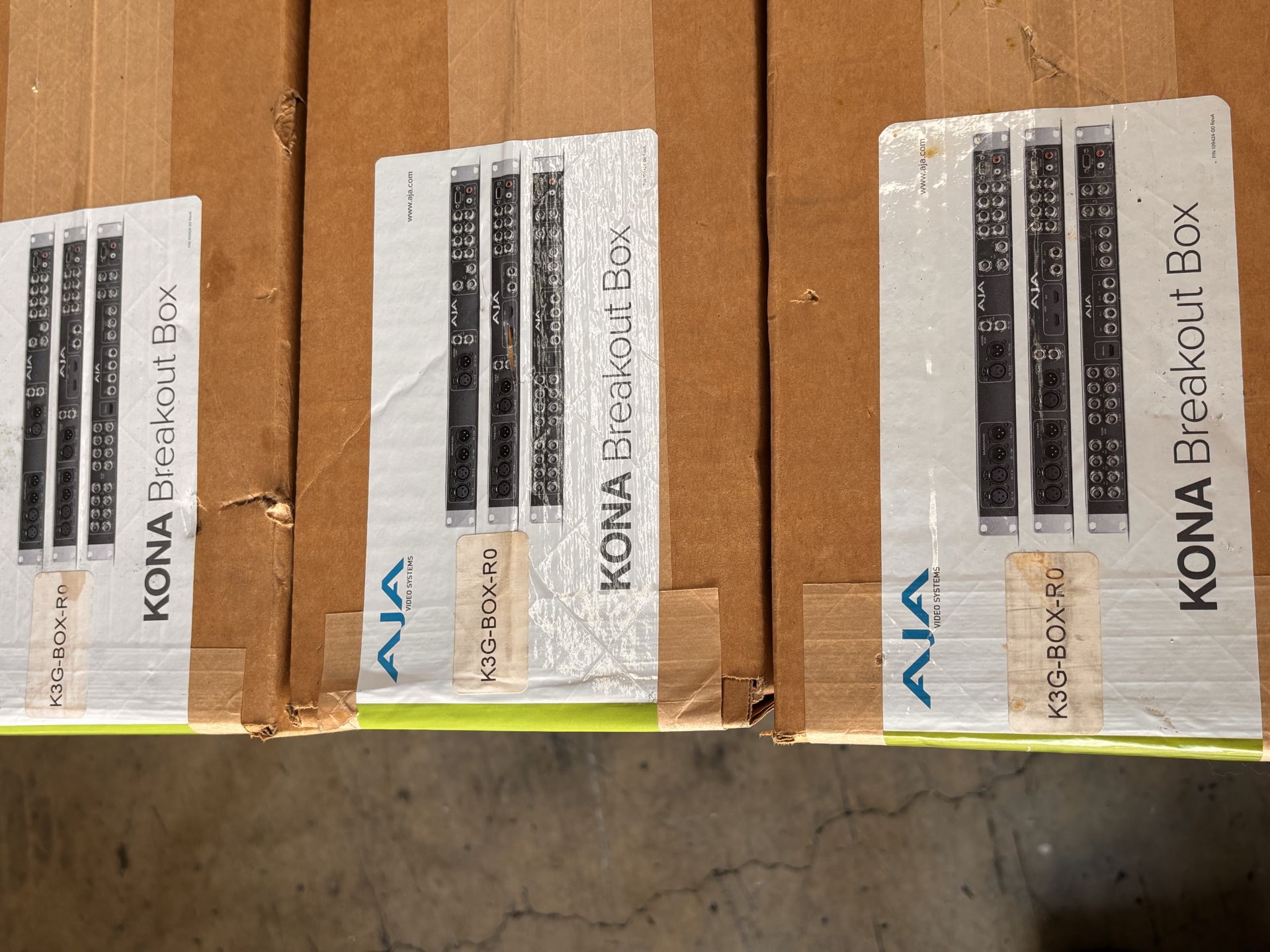 Lot of 4 AJA K3G-BOX-R0 Kona Breakout Boxes, 3 have Original Factory Seal - Image 3 of 6