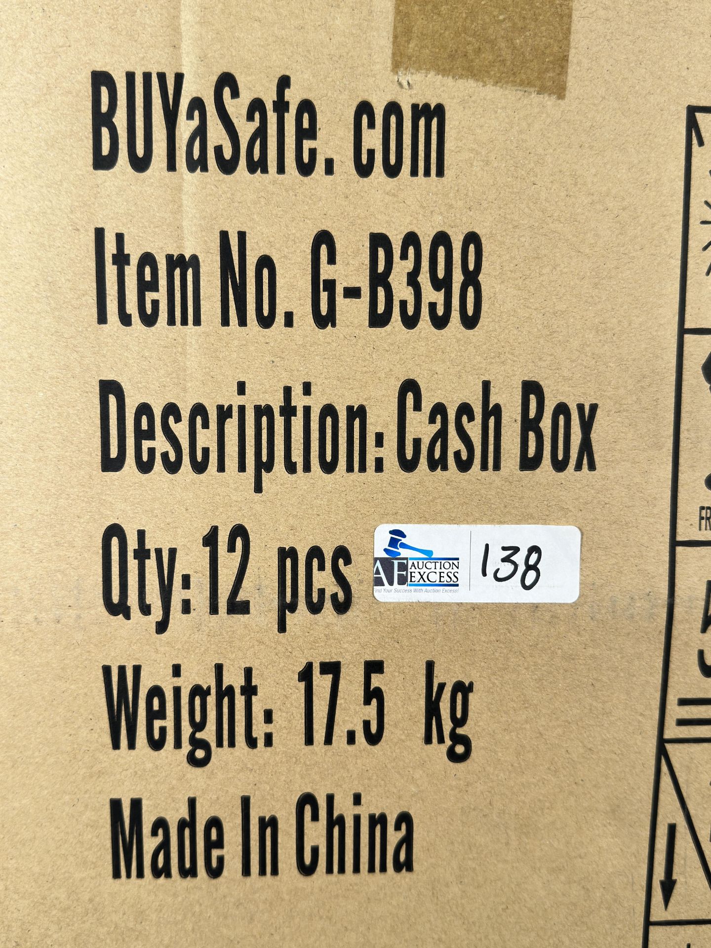 Qty 12 Buyasafe.com G-B398 Cash Boxes New in Box