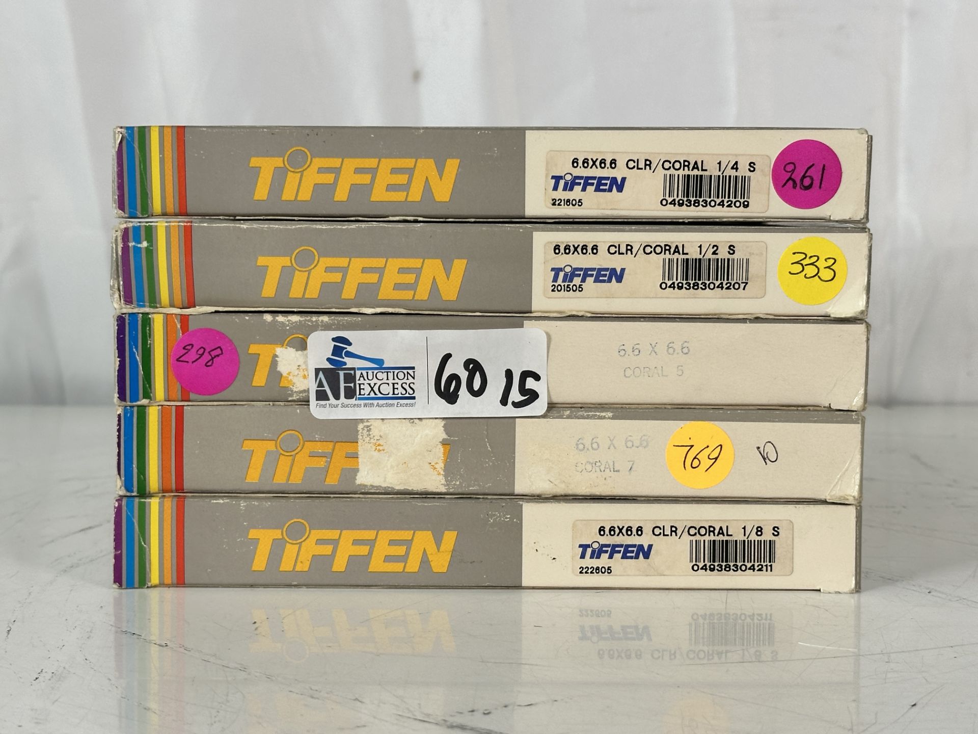 Lot of 5 Tiffen 6.6x6.6 Coral Cinema Master Set (Solids & Soft Grads) NOS Arri - Image 2 of 3