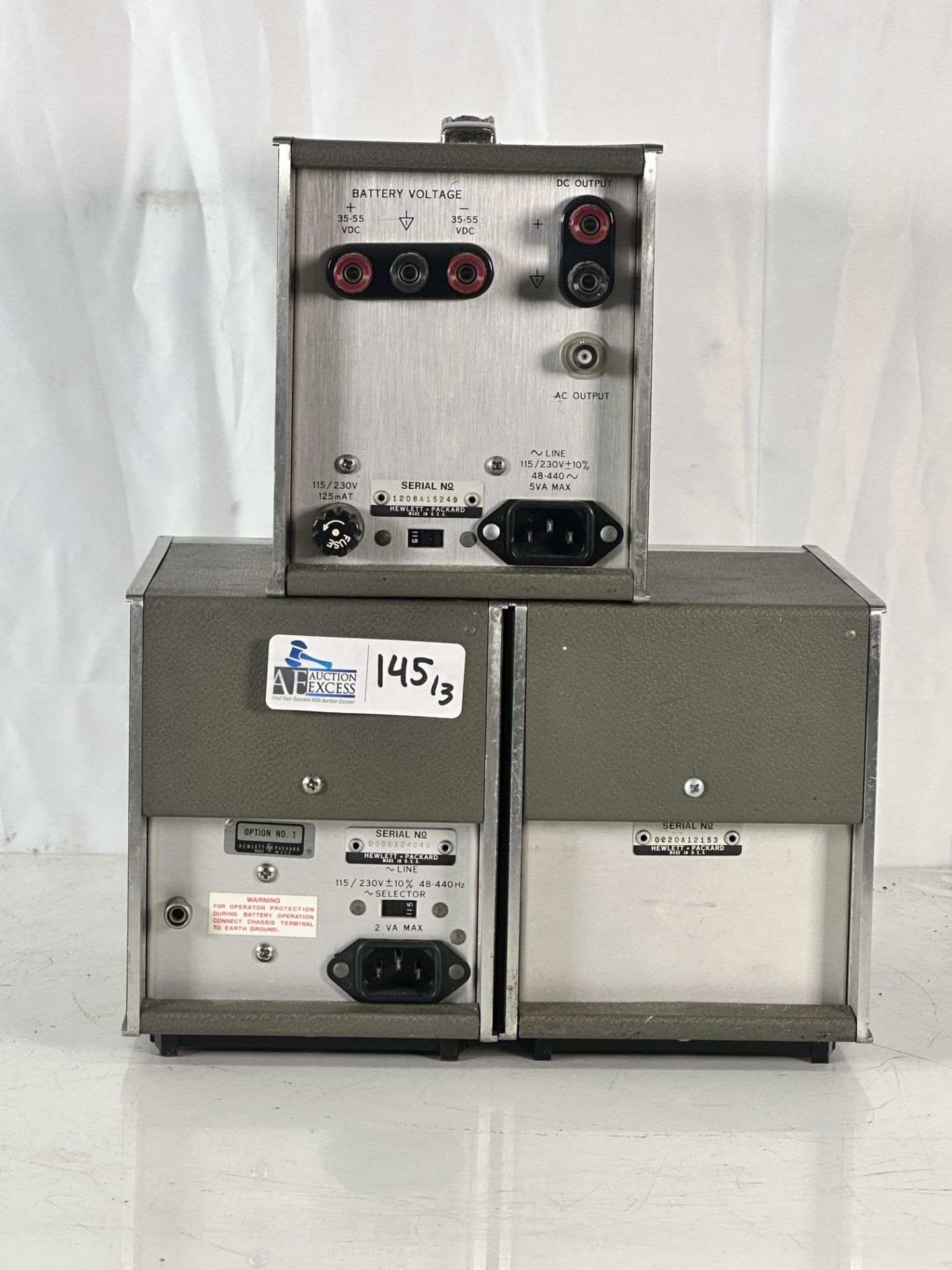 Lot of 3 HP Test Equipment HP 400EL Voltmeter, HP 350D Attenuator Set, HP 403B Voltmeter - Image 2 of 2