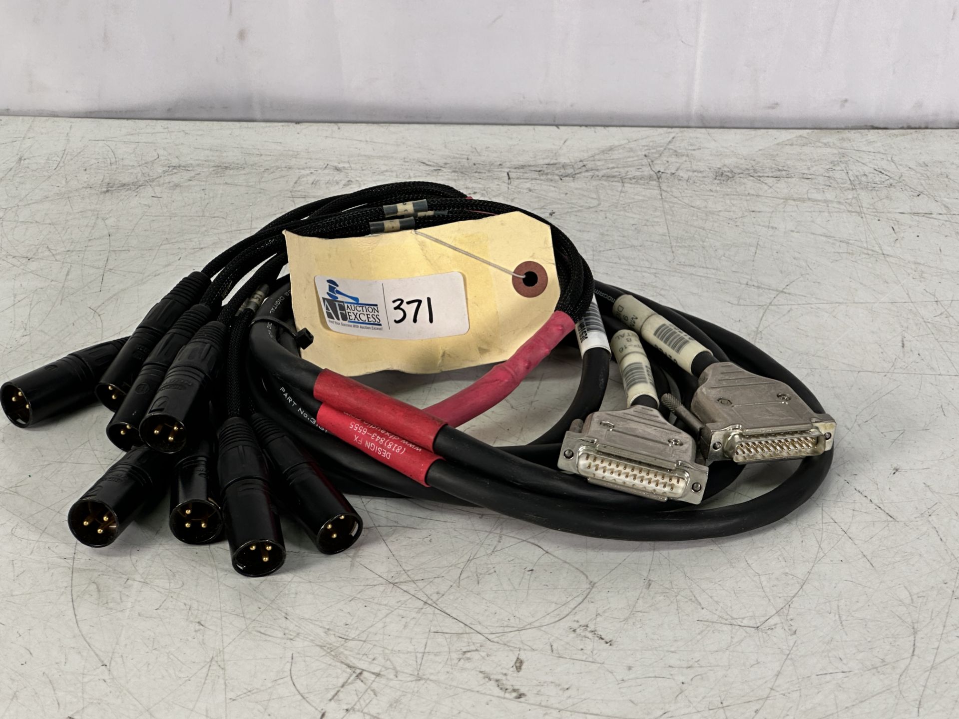(2) Mogami 3161 6' DB25 Male XLR Male 8 Channel AES/EBU Cable
