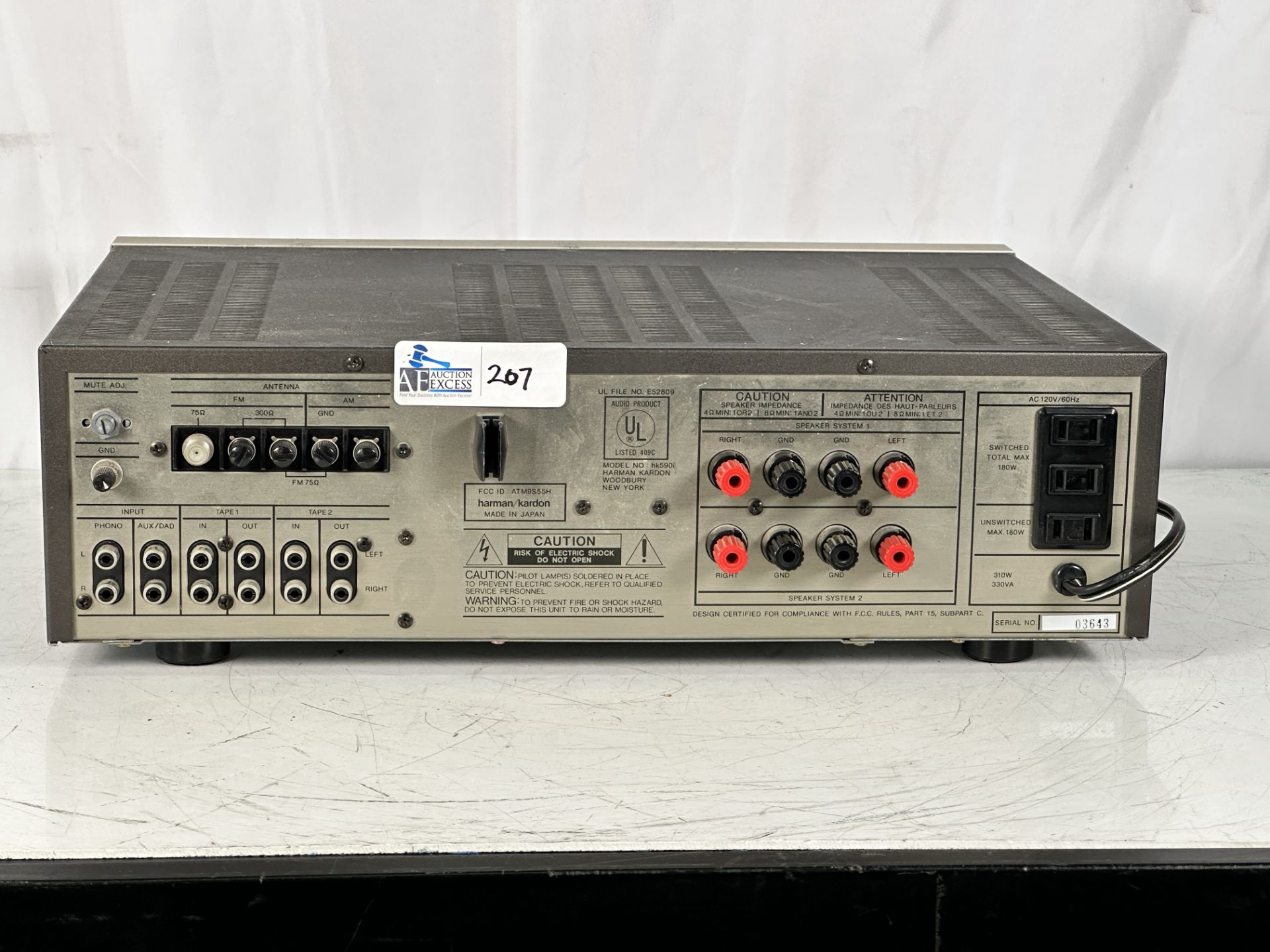 Harmon Kardon Hk590i Receiver - Image 3 of 3