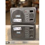 Lot of 2 Anchor Audio AN-1000X Black Powered Speaker Monitors