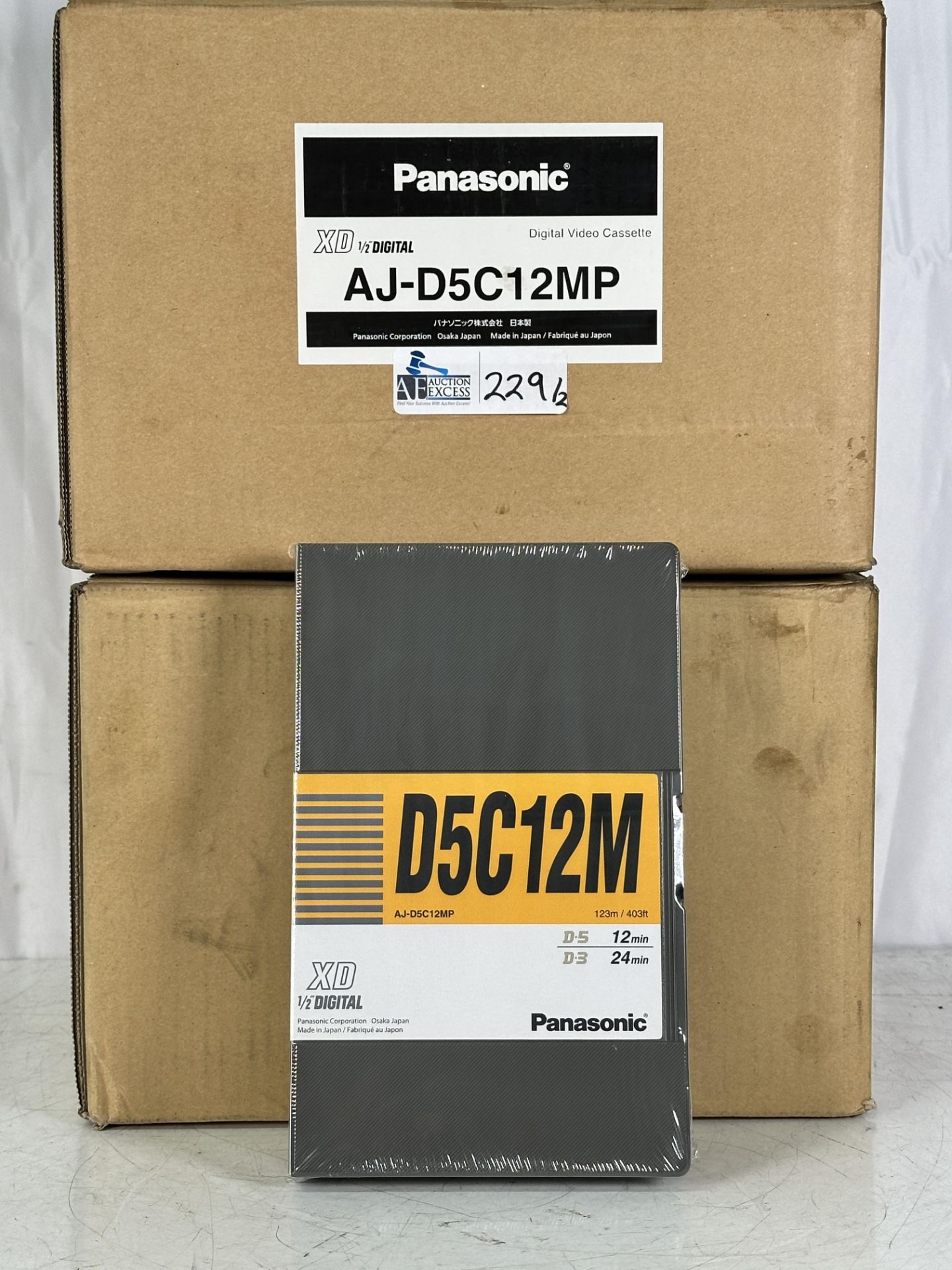 Lot of 2 Panasonic AJ-P12MP Panasonic Digital Video Cassette DVCPRO 10 Pack New, Sealed - Image 4 of 5