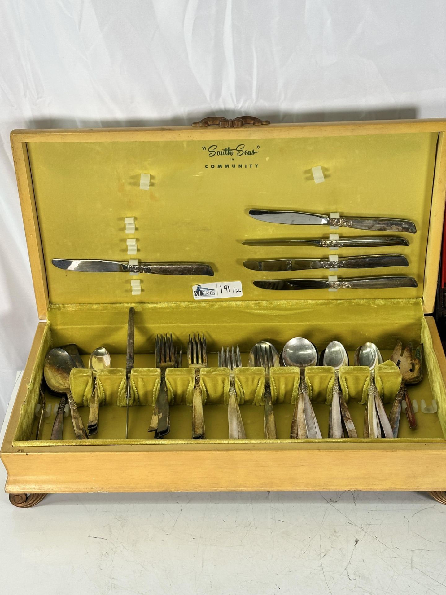 Lot of 2 Silverware Sets, Silver Plated 1847 Rogers Bros + South Seas in Community - Image 3 of 3