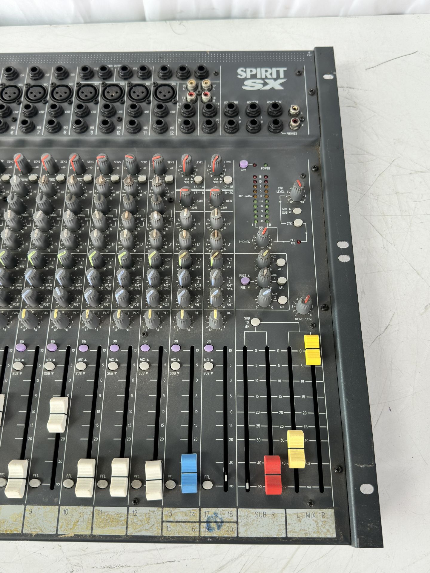 Lot of Pro Audio: Soundcraft Spirit SX, Soundcraft Spirit Folio Mixers, Optimus SSM-1250 3 Channel S - Image 11 of 11