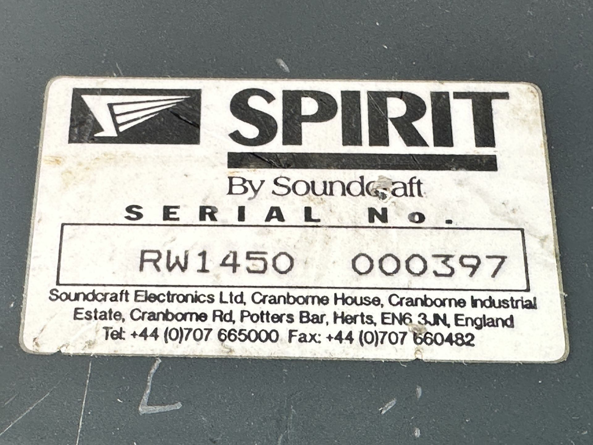 Lot of Pro Audio: Soundcraft Spirit SX, Soundcraft Spirit Folio Mixers, Optimus SSM-1250 3 Channel S - Image 4 of 11