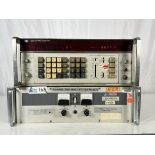 Lot of 2 Test Equipment Lambda LK351 Power Supply & HP 330B Auotmatic Synthesizer