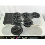 Lot of In-Wall Speakers, (3) Episode ES-150T-IC-6 9" Speakers, (1) Episode ES-300-IC-6 Speaker, (2)