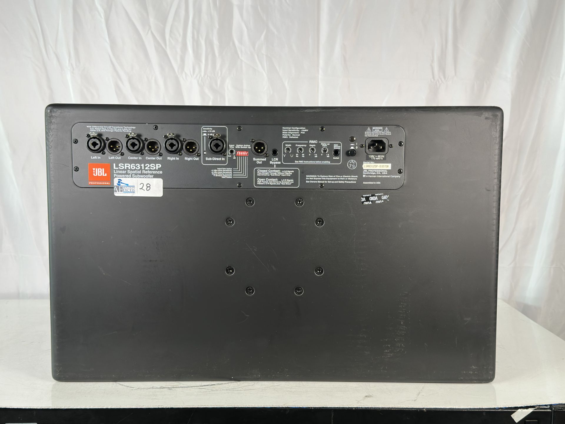 JBL LSR6312SP Linear Spatial Reference Powered Studio Subwoofer - Image 3 of 6
