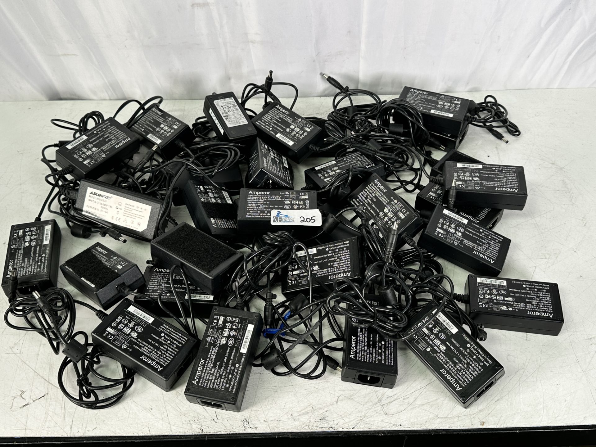 Large Lot of Power Supplies Mostly Amperor ADP48AC-0505C14-02 for Avocent Switche