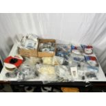 Box of Misc Parts New Old Stock Including (50+) Kings Electronics 2025-58-9 BNC Male Crimp Cable Con