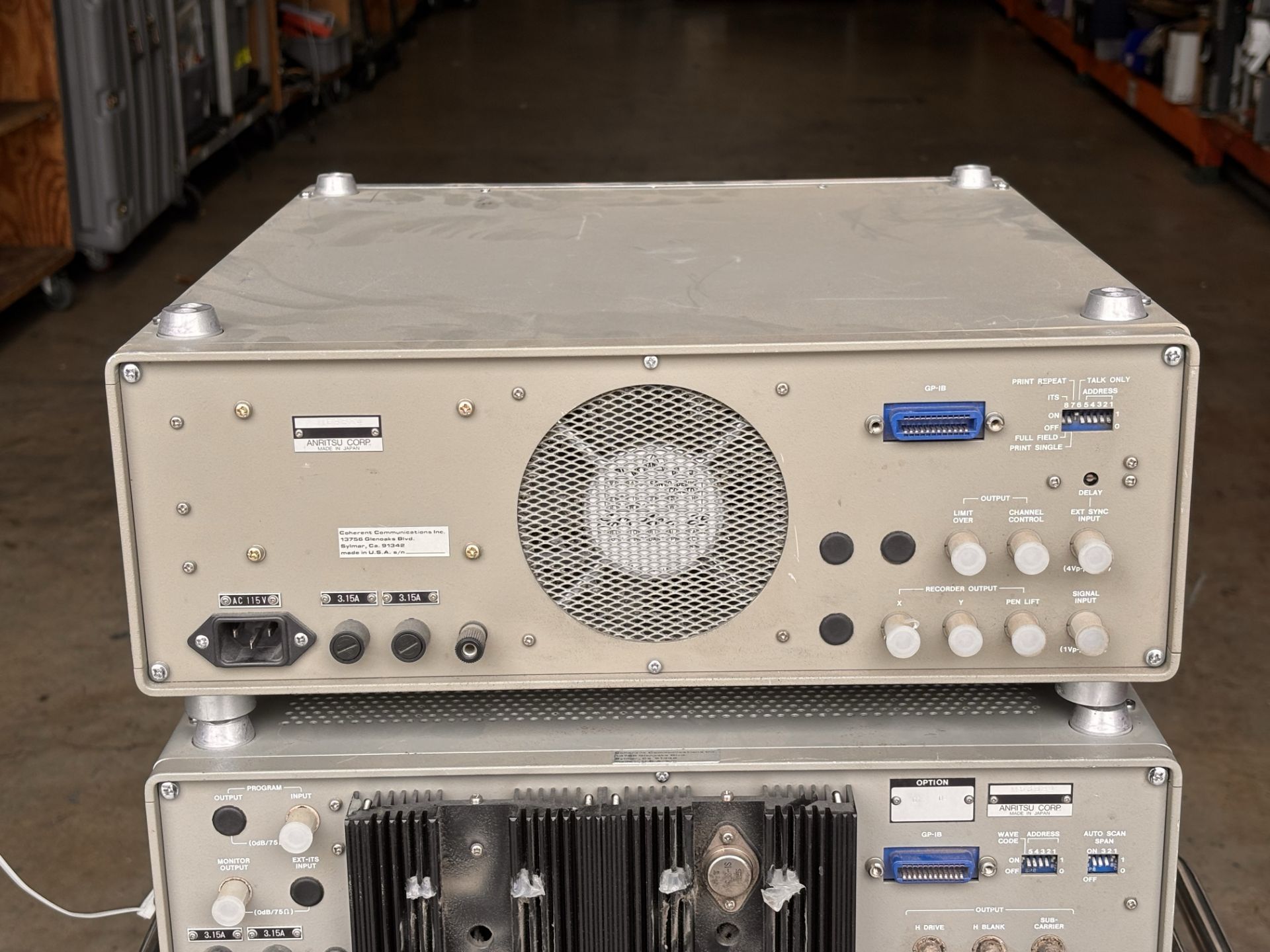 Lot of (2) Anritsu Test Units: Anritsu MS349D Video Signal Analyzer + Anritsu MG311B1 Video Signal G - Image 6 of 11