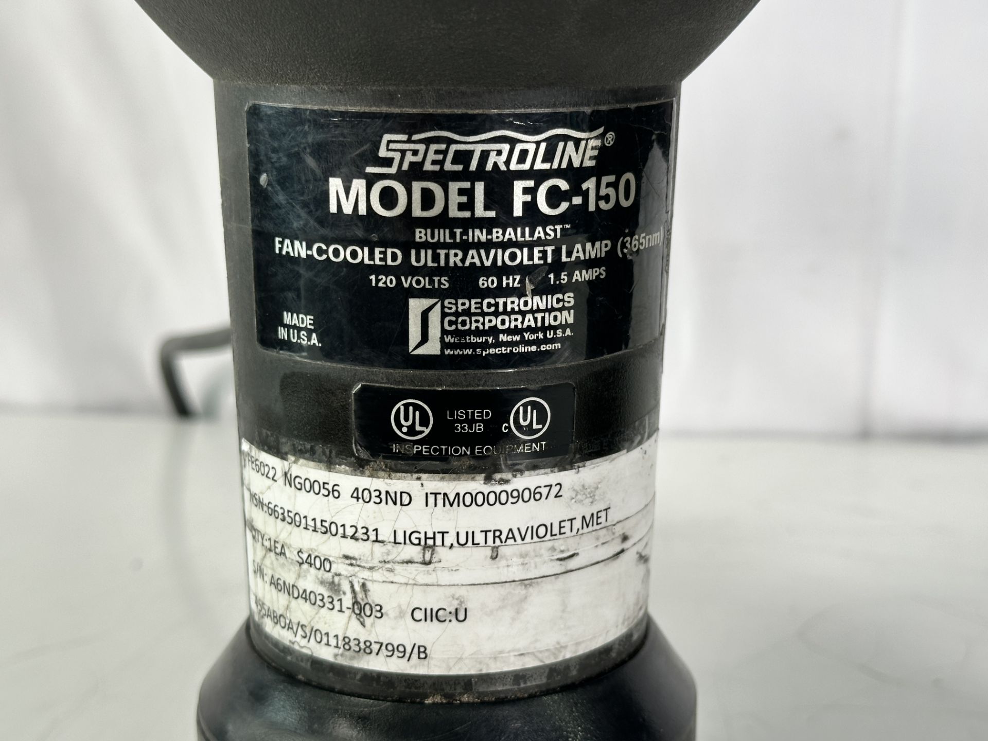 Lot of 2 Spectroline FC-150 Ultraviolet Lamps - Image 6 of 7