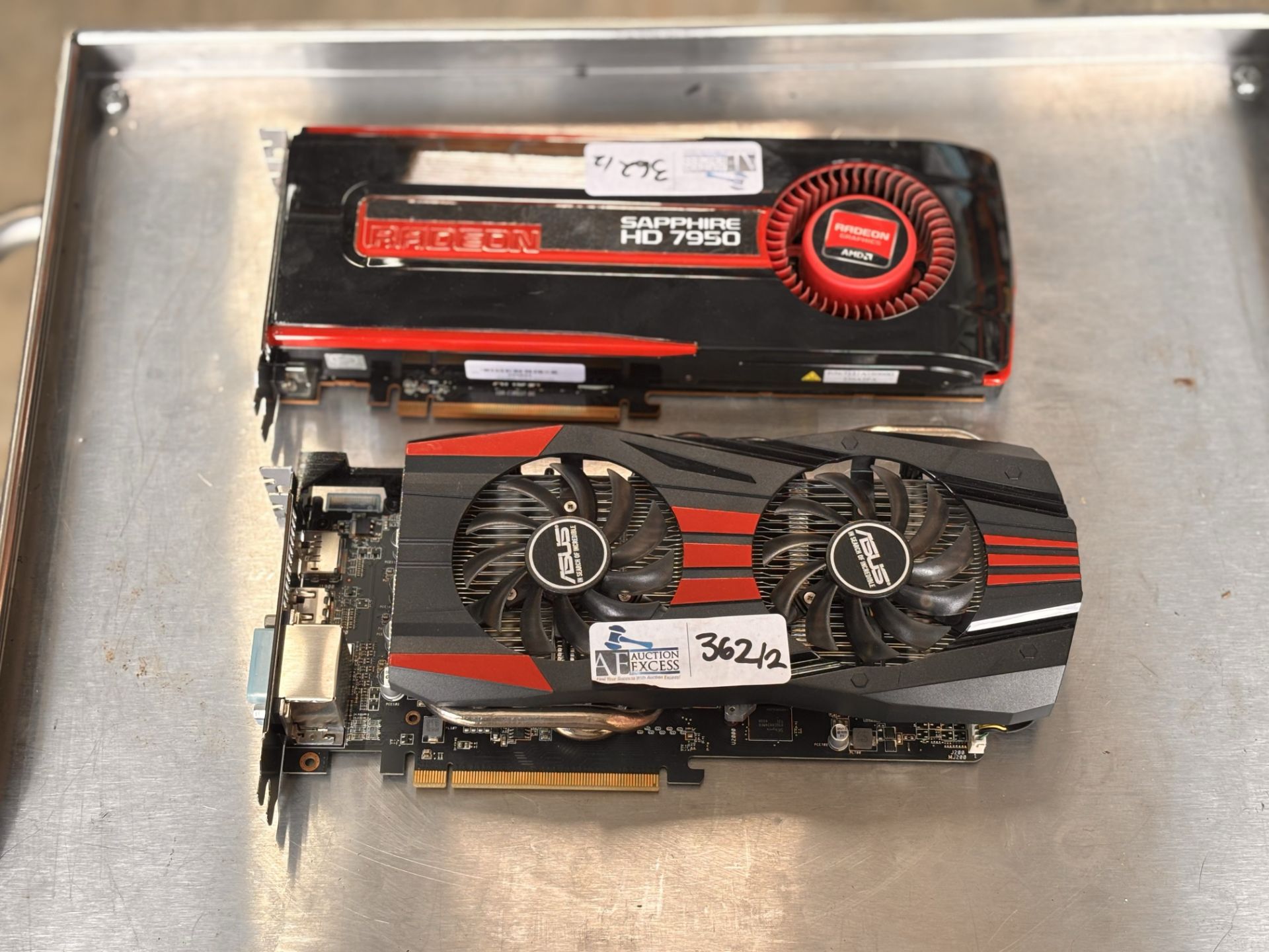 Lot of 2 Graphics Cards: ASUS AMD Radeon R9 270X 4GB GDDR5 Video Graphics Card GPU R9270X-DC2T-4GD5.