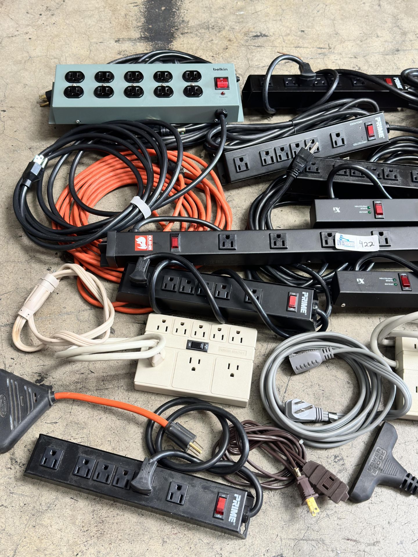 Lot of Rhino Belkin Power Strips and Power Extensions Cables - Image 2 of 3