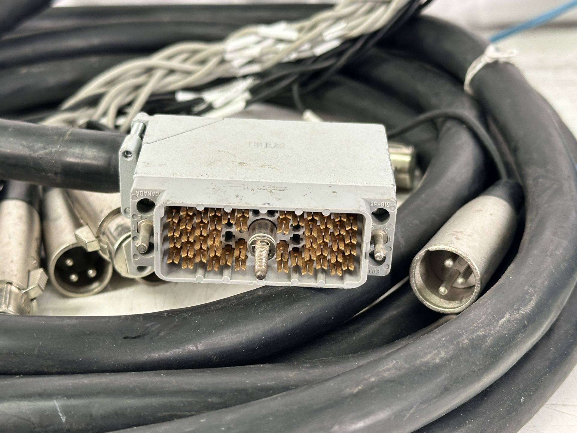 Lot of Pro Audio Cable Including (2) Mogami 3161, 17' EDAC Elco 56 Pin XLR Male and Female 16 Channe - Image 2 of 3