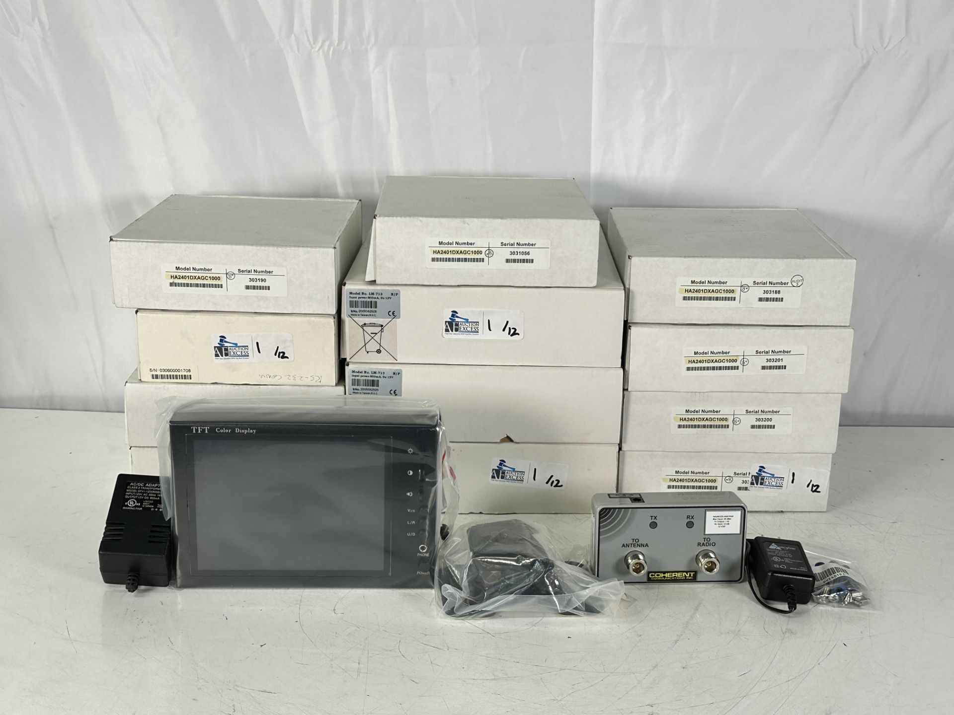 Lot of Coherent Communications New Old Stock Units including Coherent Communications HA2401DX-XL1000