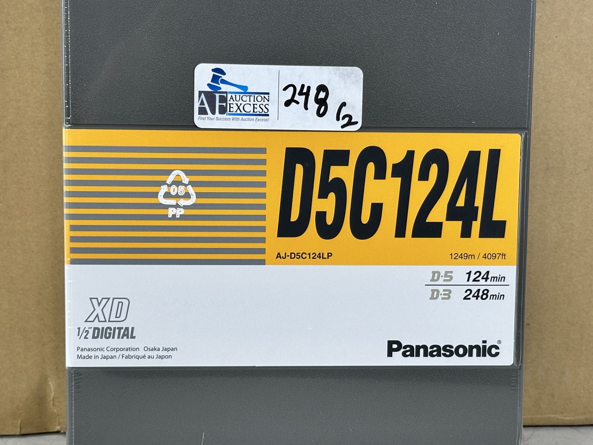 2 Boxes of Panasonic AJ-D5C124L / Panasonic AJ-D5C124LPE Large D-5 HD/ D-3 Video Cassette (10 each b - Image 5 of 5