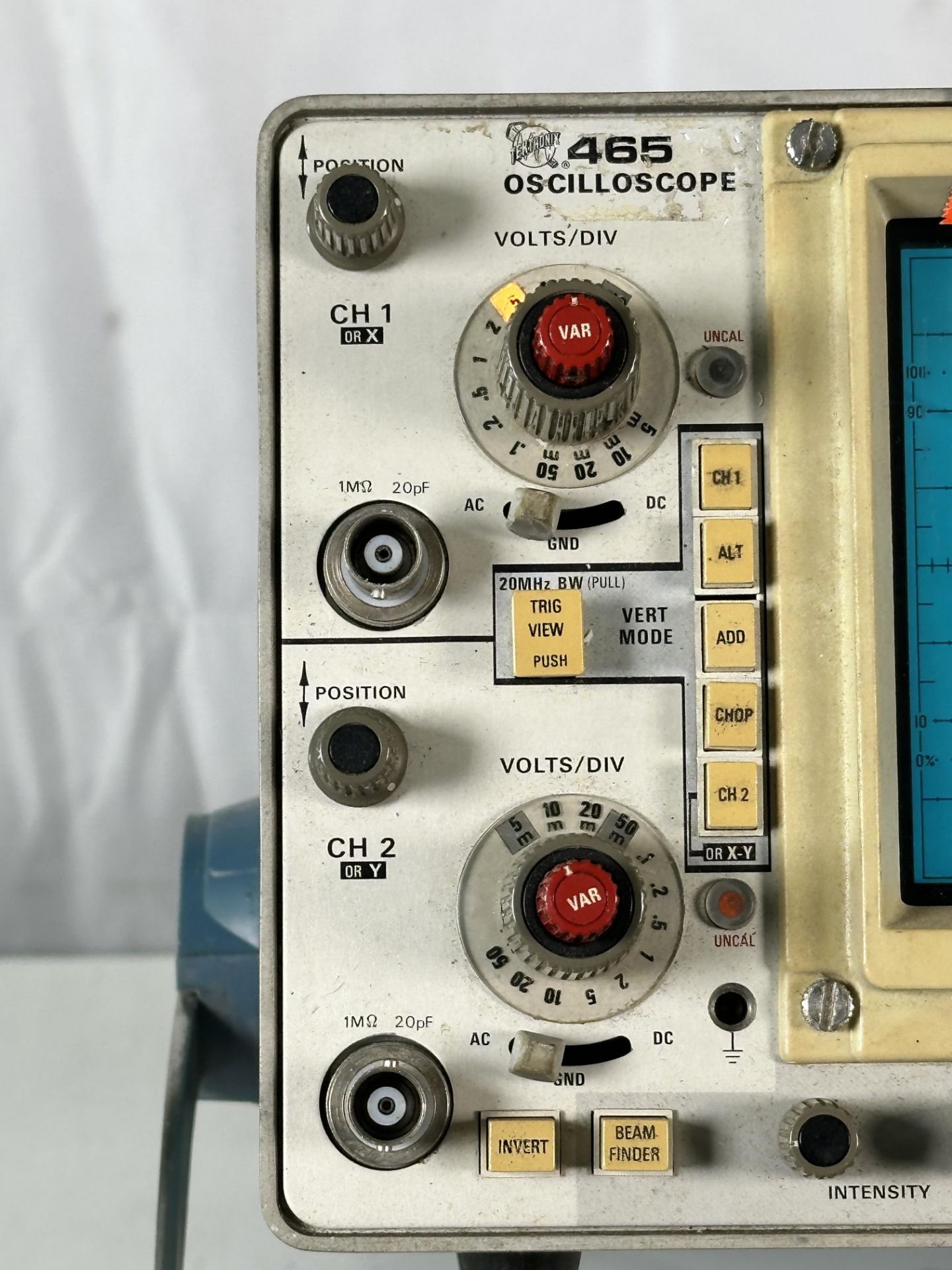 Tektronix 465 Analog Oscilloscope 100MHz Dual Trace 2-Channel - Image 3 of 5
