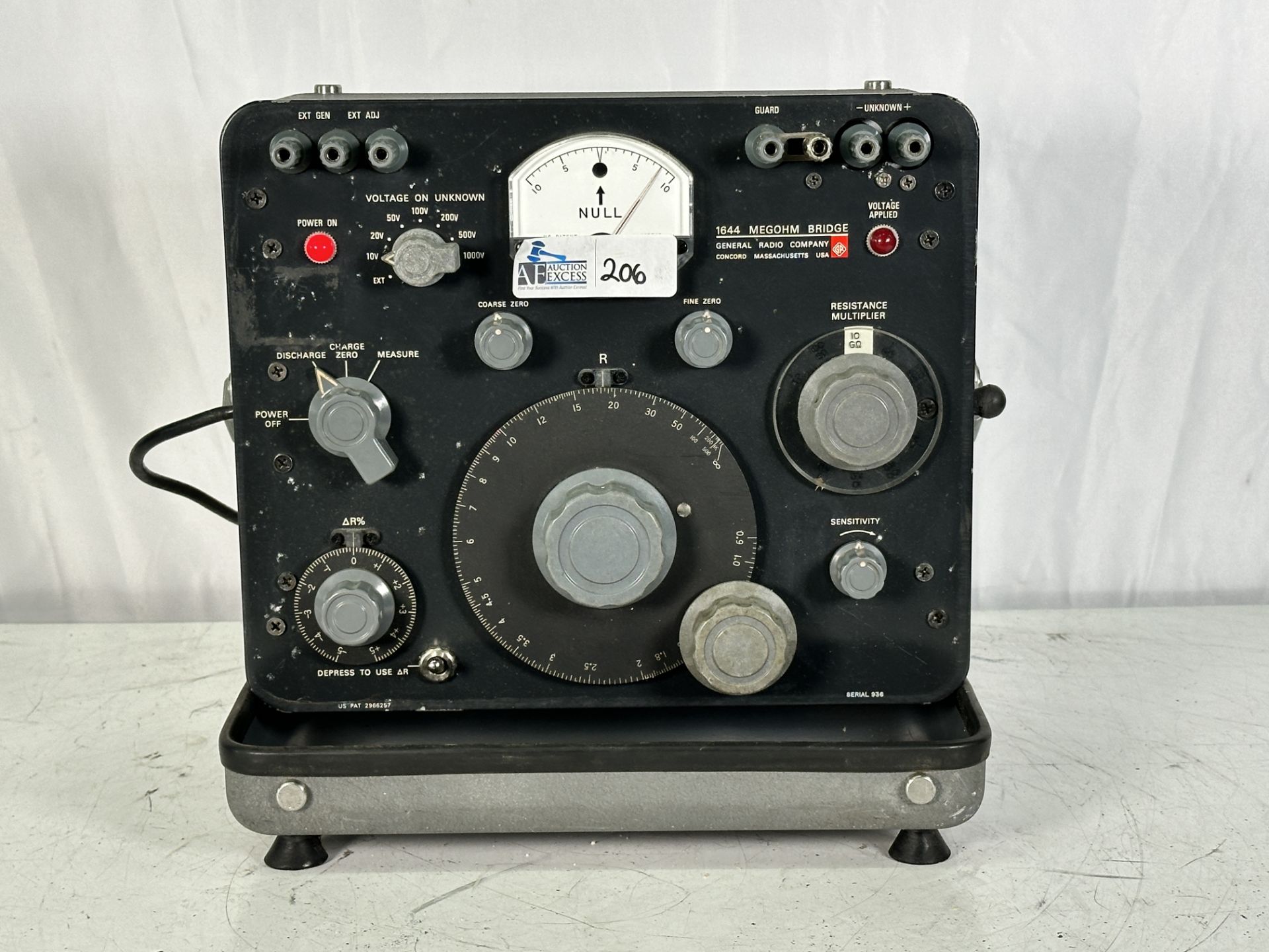 General Radio 1644-A Megohm Bridge