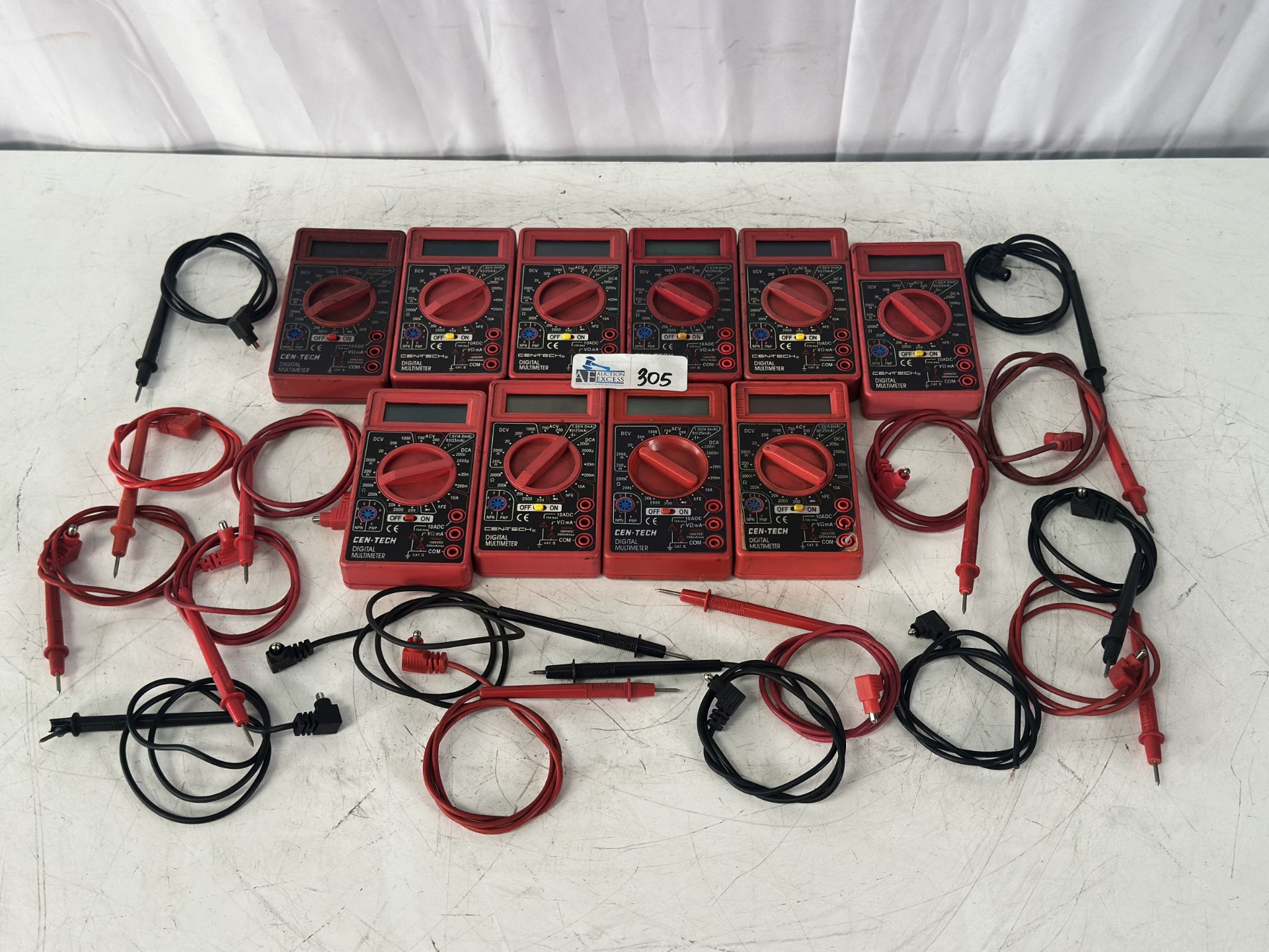 Lot of Cen Tech Digital Multimeters