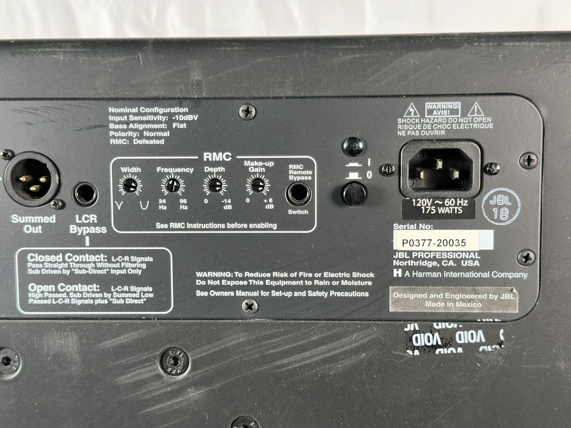 JBL LSR6312SP Linear Spatial Reference Powered Studio Subwoofer - Image 5 of 5