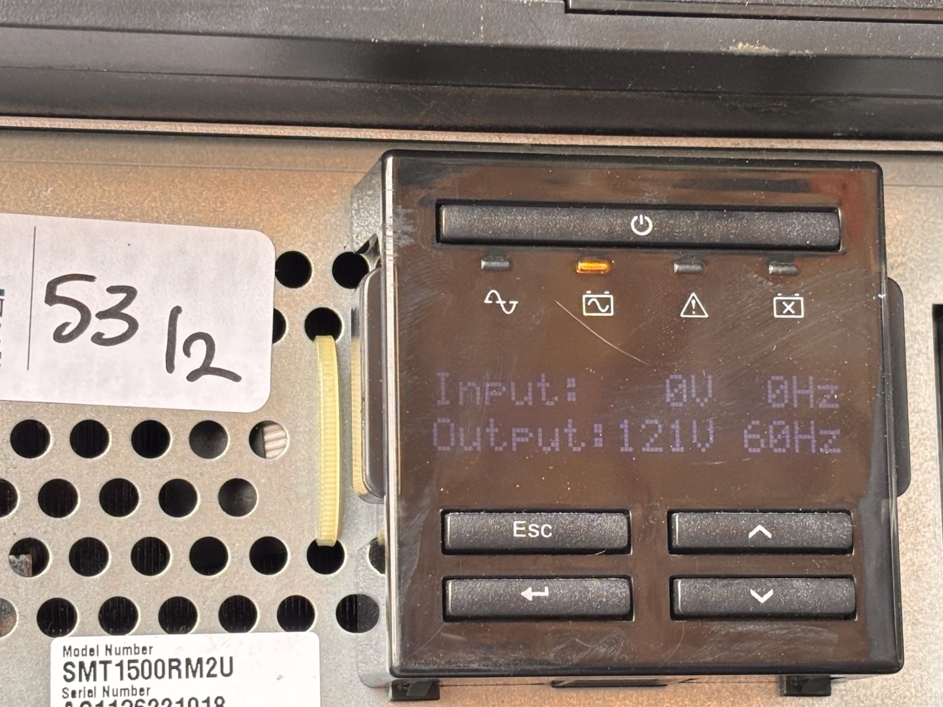 Lot of 2 UPS', Tripp Lite SMART3000RMXL2U 120V 3kVA 2.88kW UPS + APC Smart-UPS 1500 SMT1500RM2U UPS - Image 12 of 12